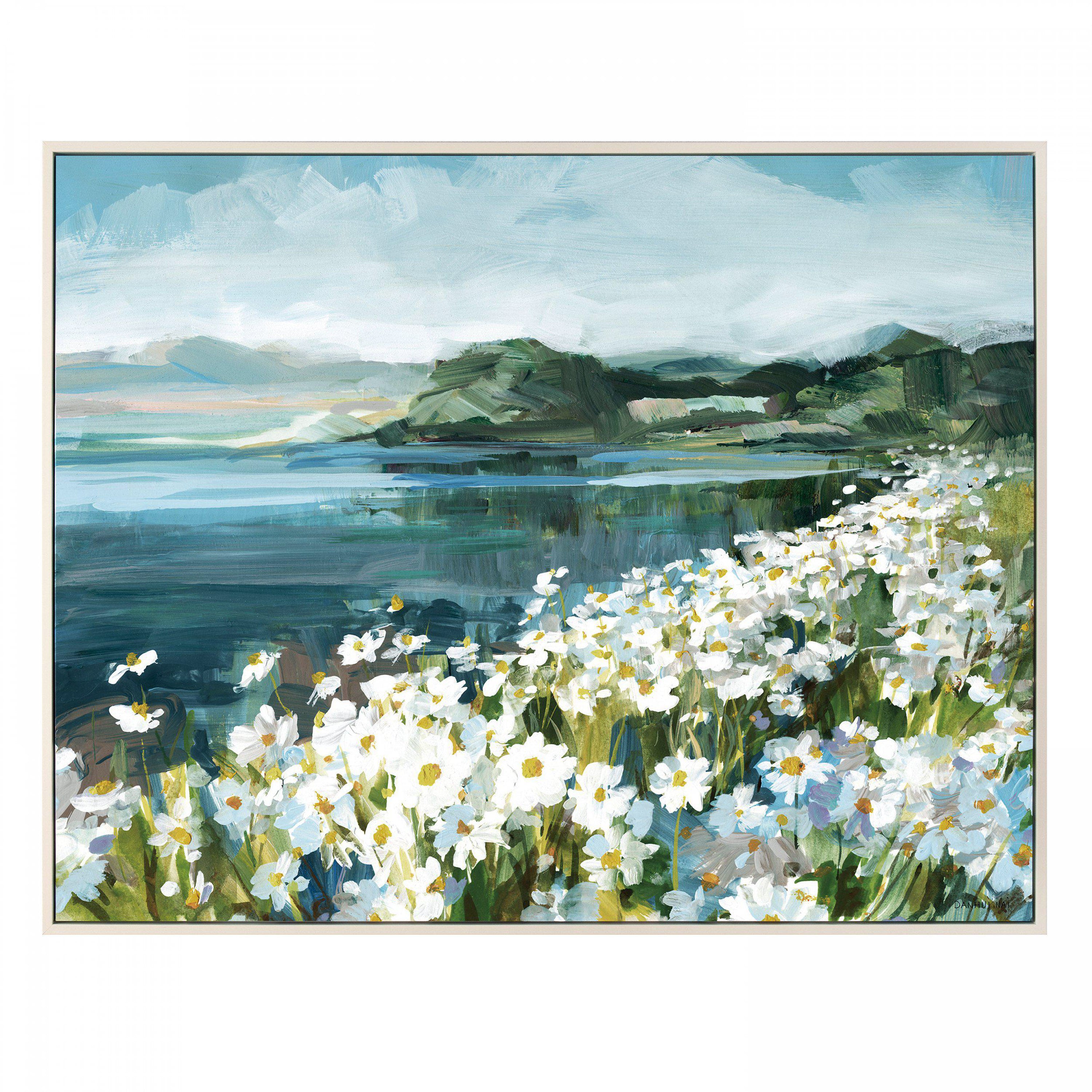 Wild Daisy Bay Framed Canvas