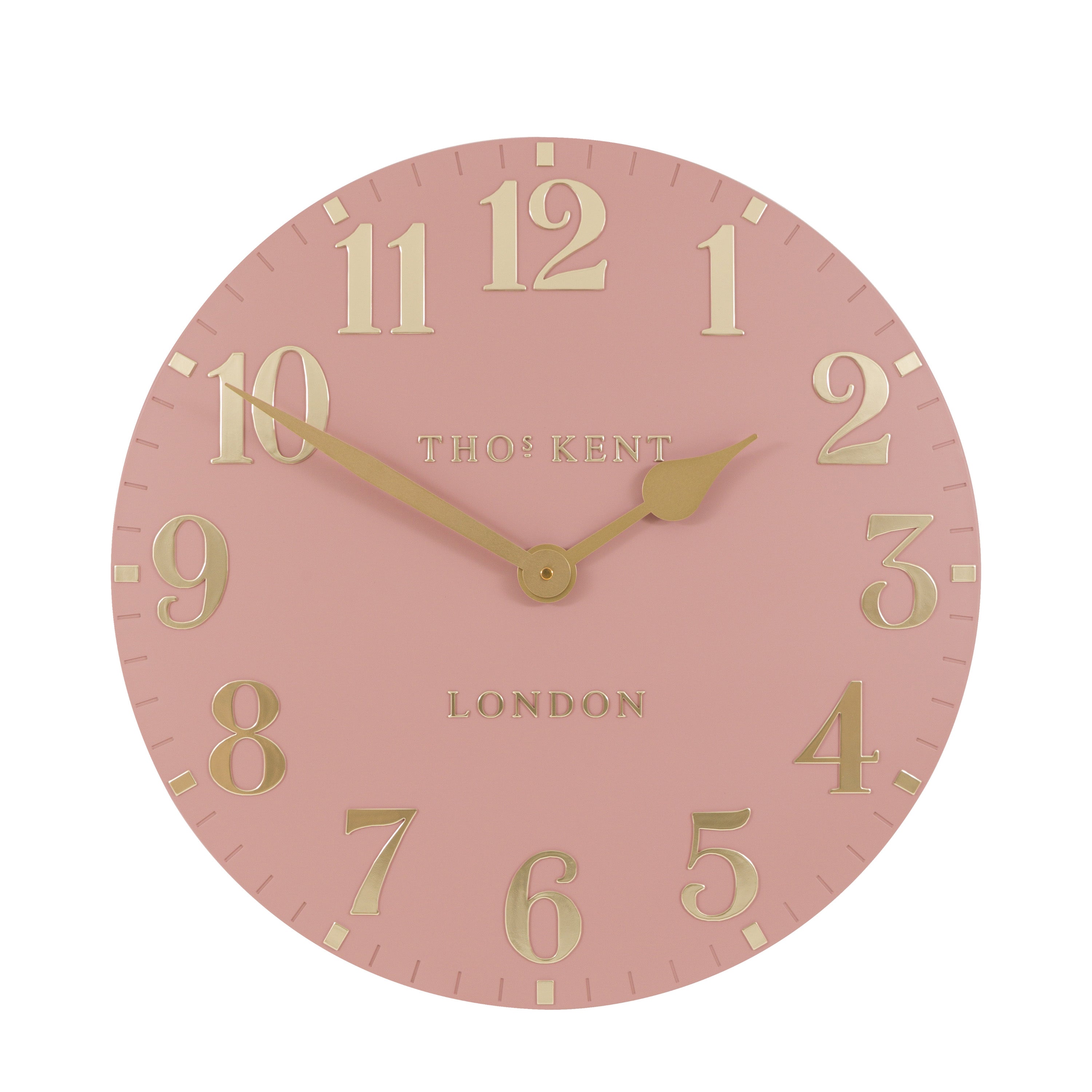 Arabic Wall Clock Blush Pink 20in