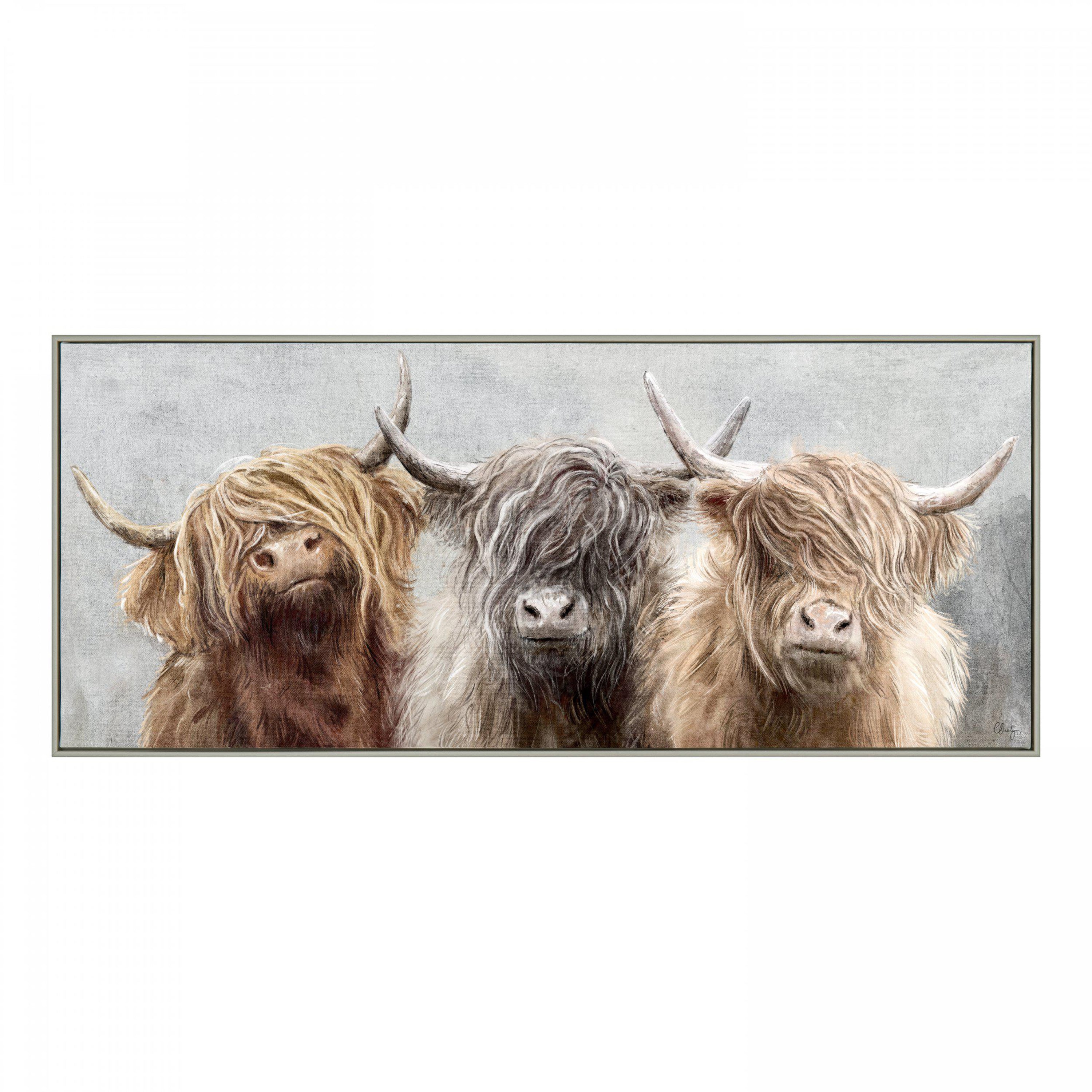 Three of a Kind Small Framed Canvas