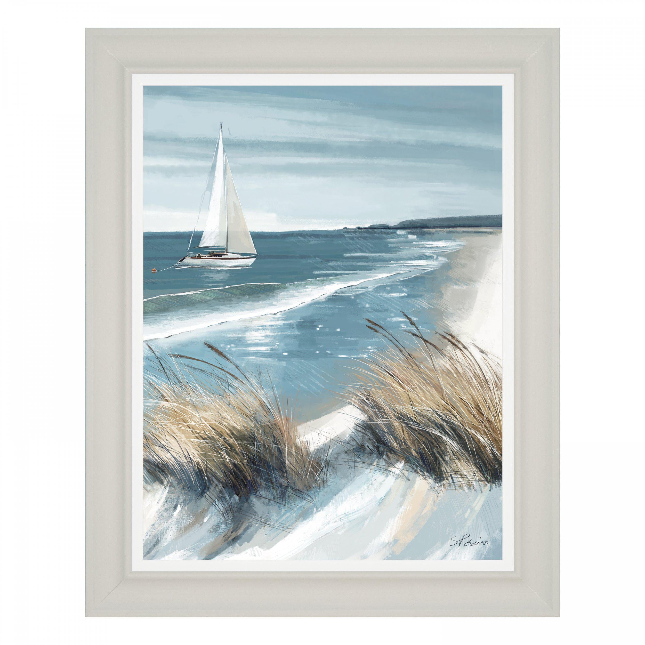 White Sails Framed Canvas