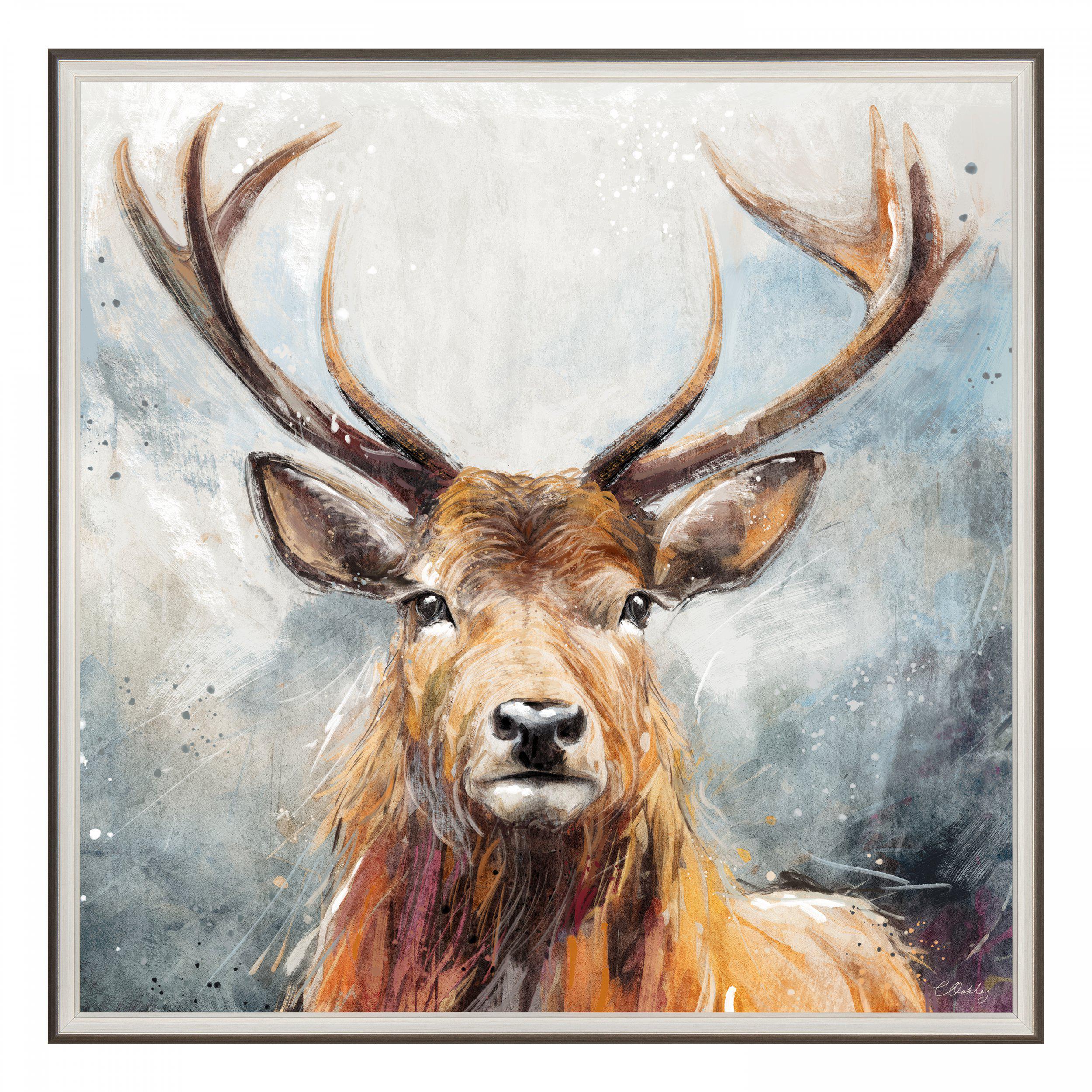 Looking On Framed Canvas