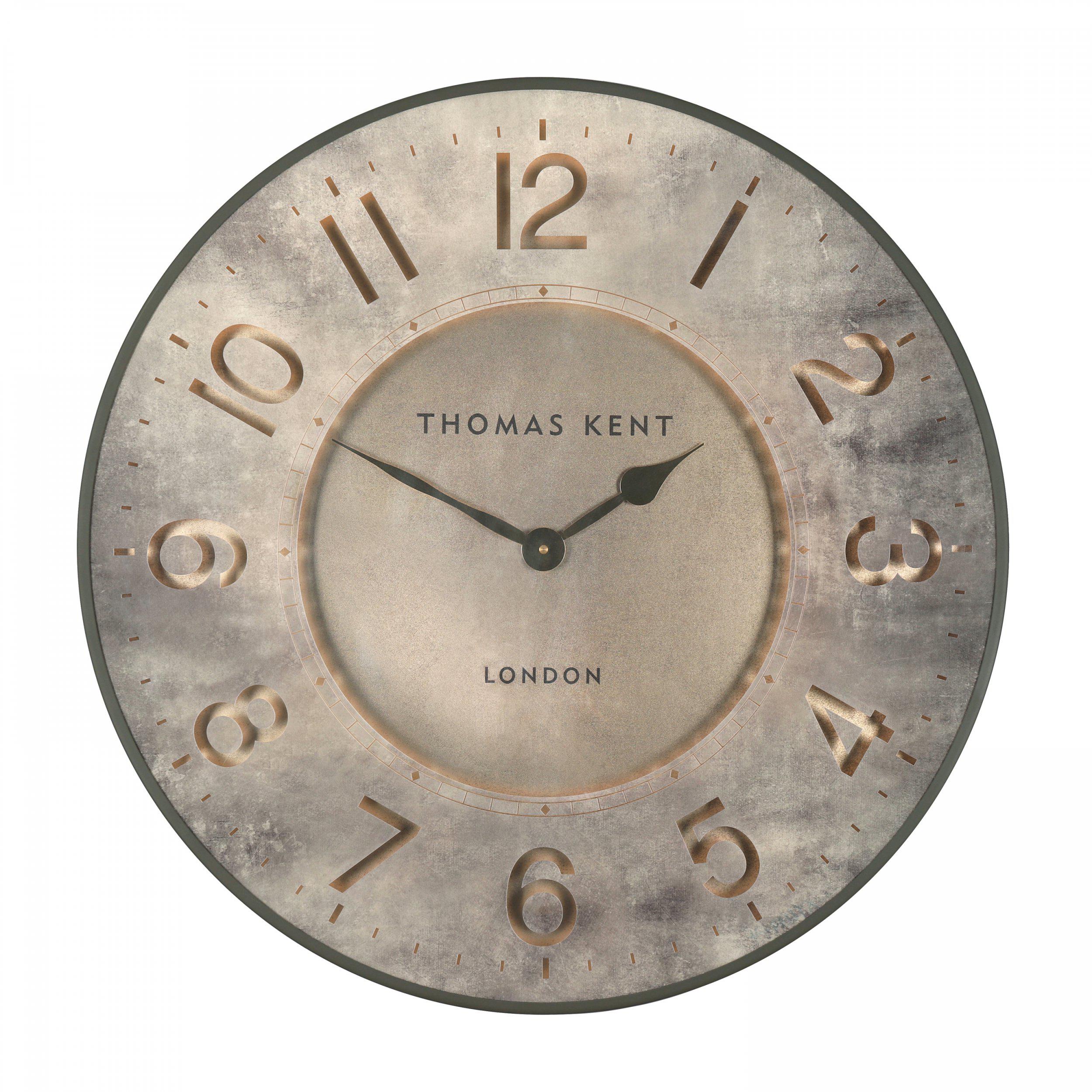 Wall Clock Harvest Gold 21in