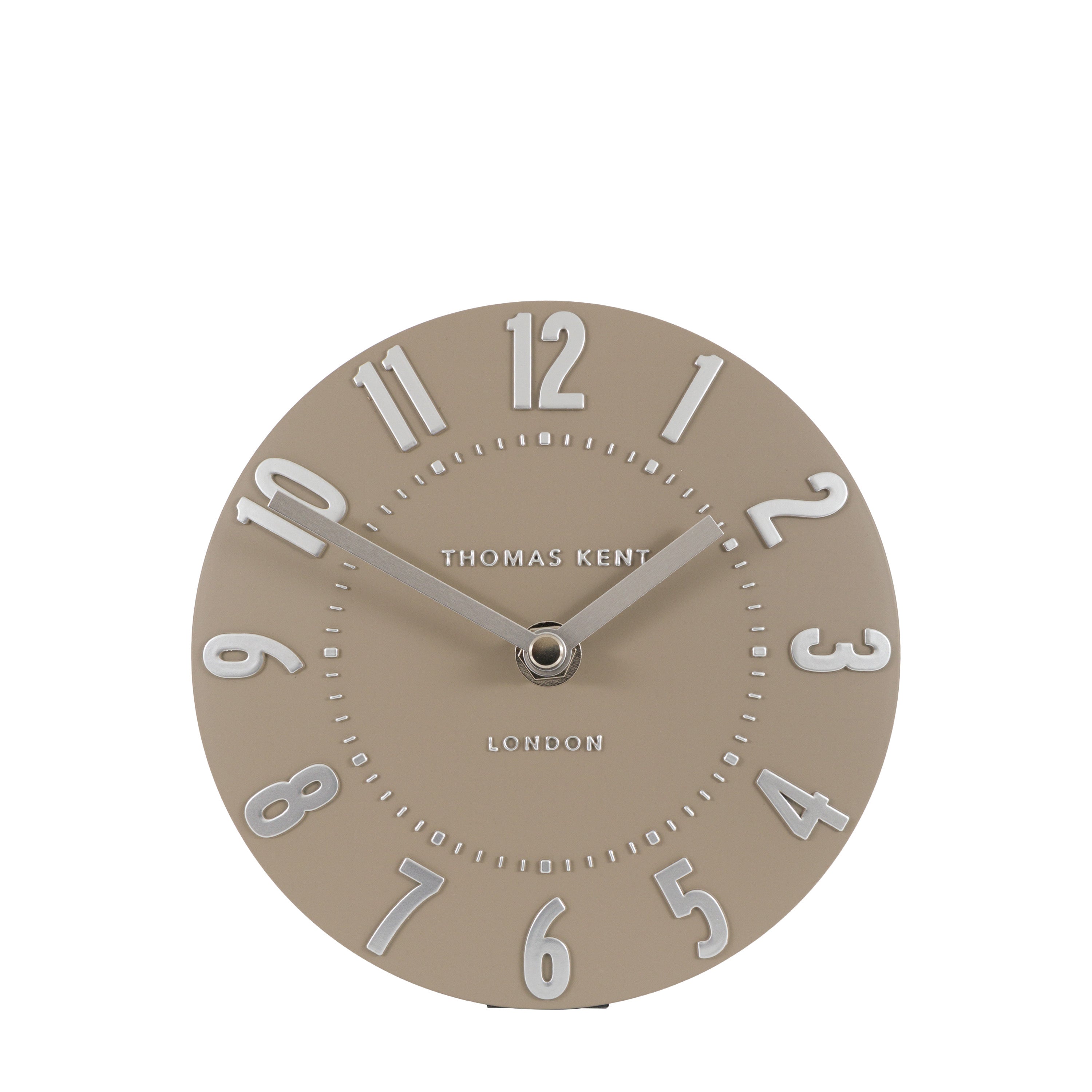Mulberry Mantel Clock Mocha 6in