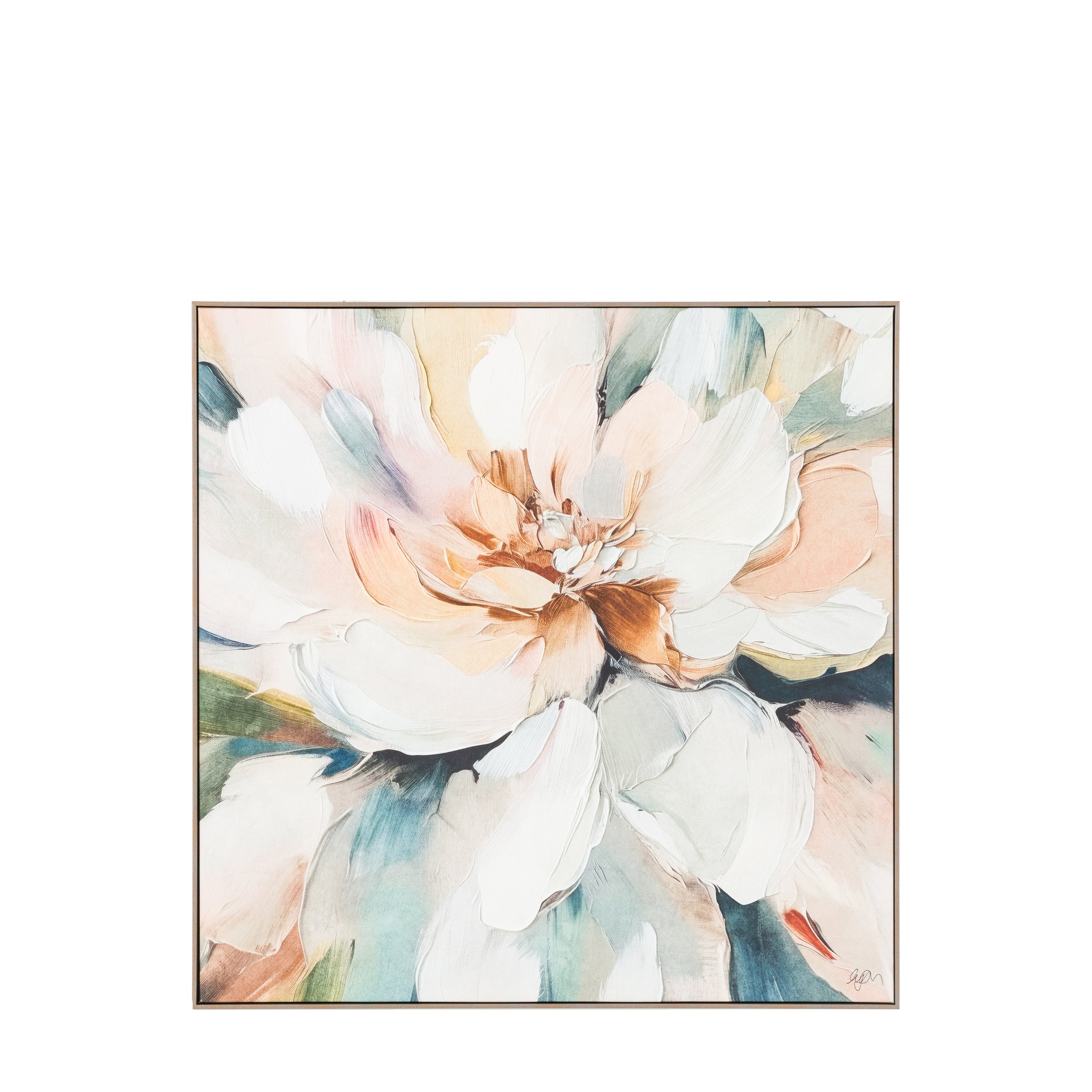 Petal Poetry Framed Canvas