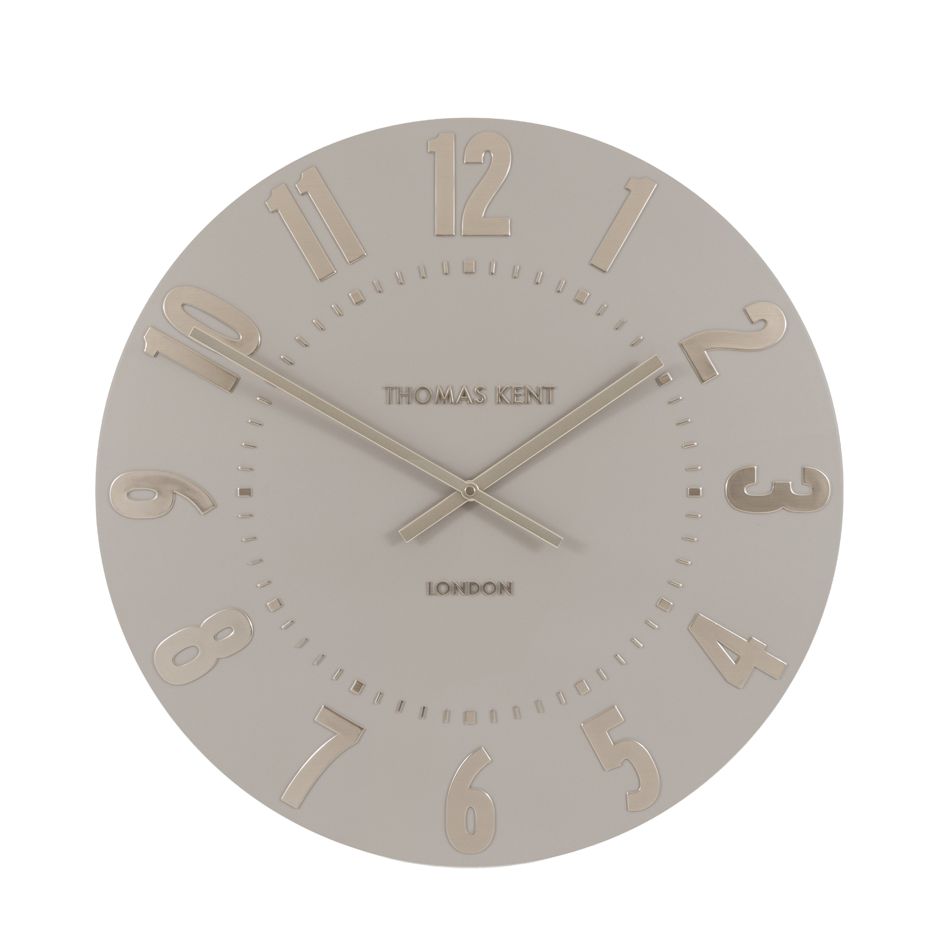 Mulberry Wall Clock Silver Cloud 20in