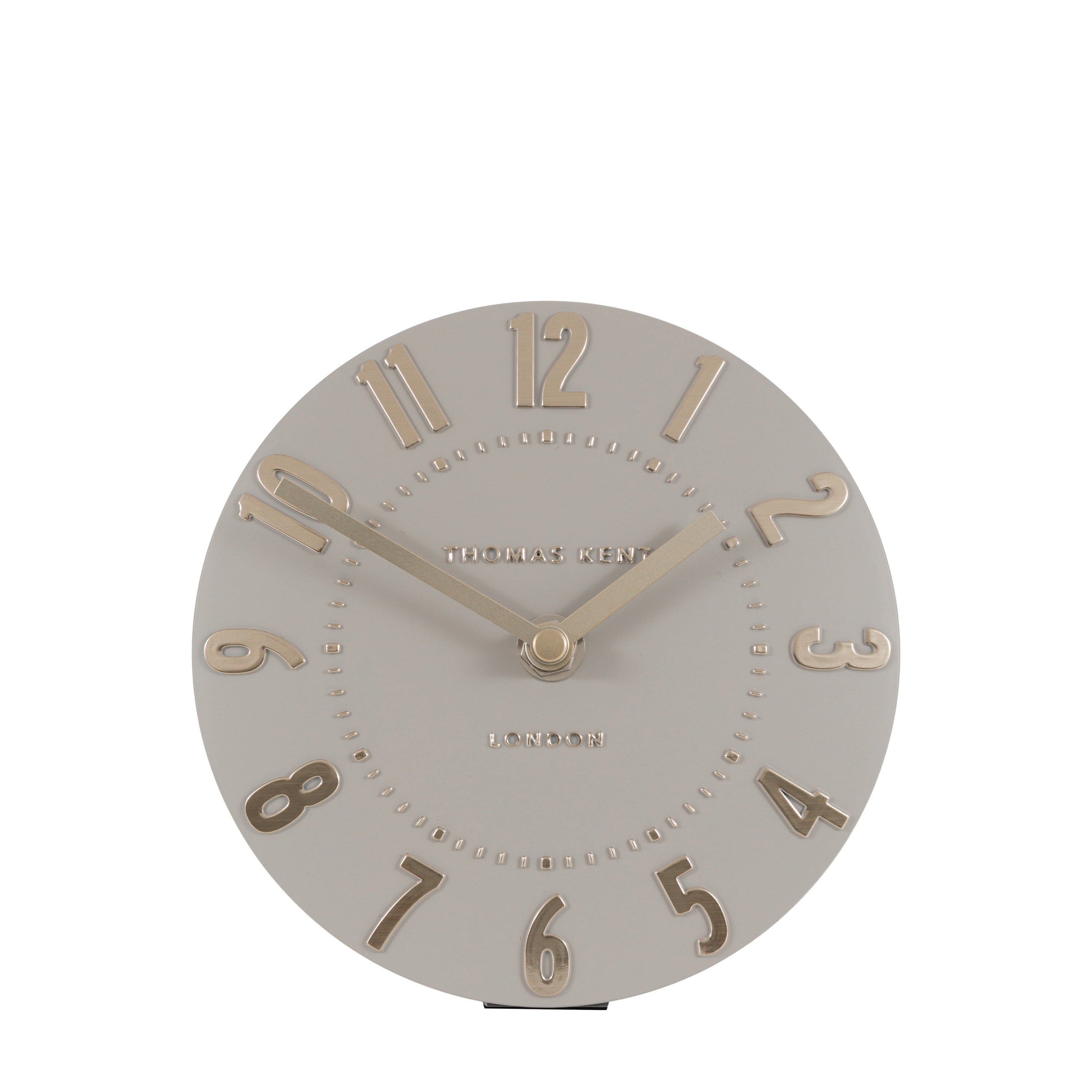 Mulberry Mantel Clock Silver Cloud 6in