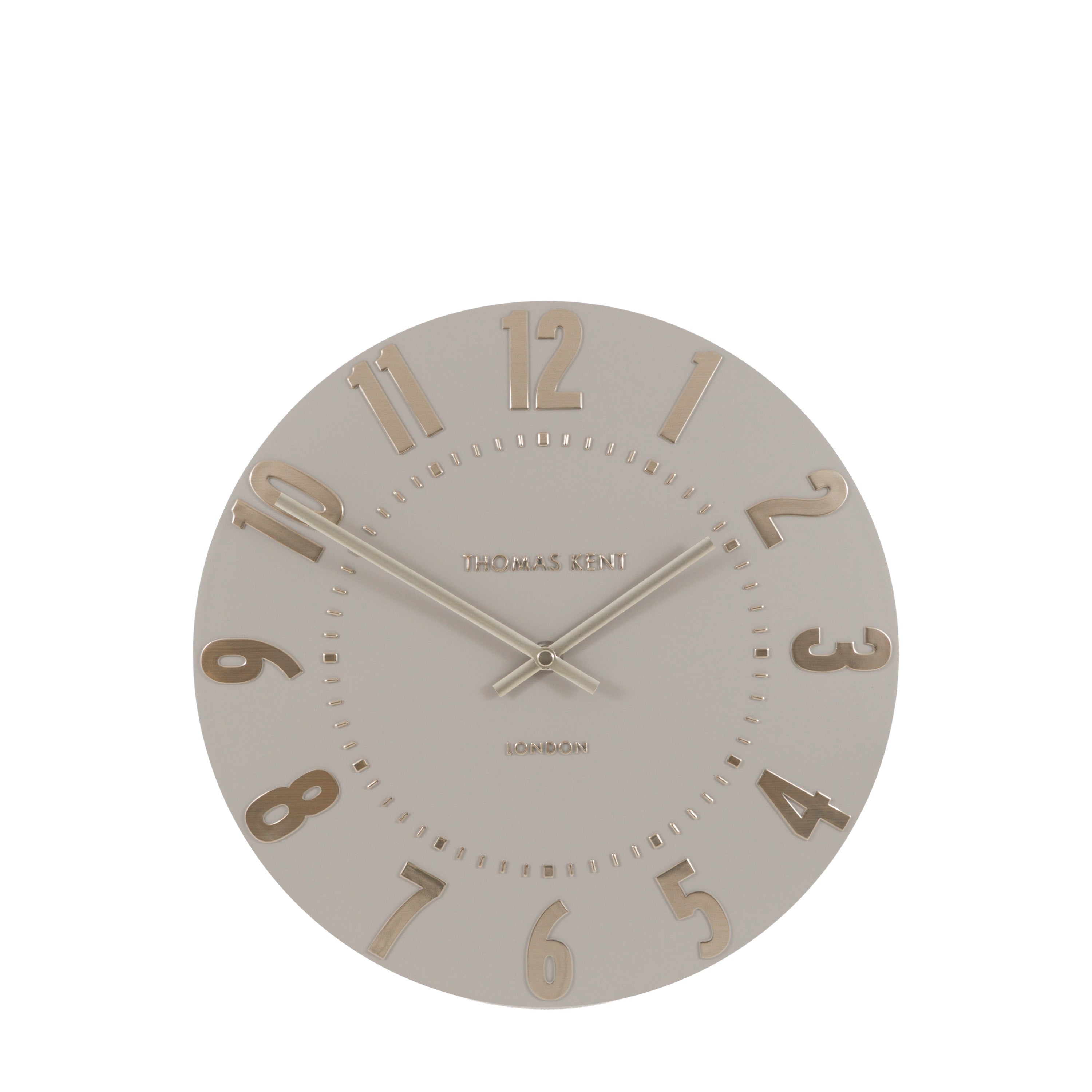 Mulberry Wall Clock Silver Cloud 12in