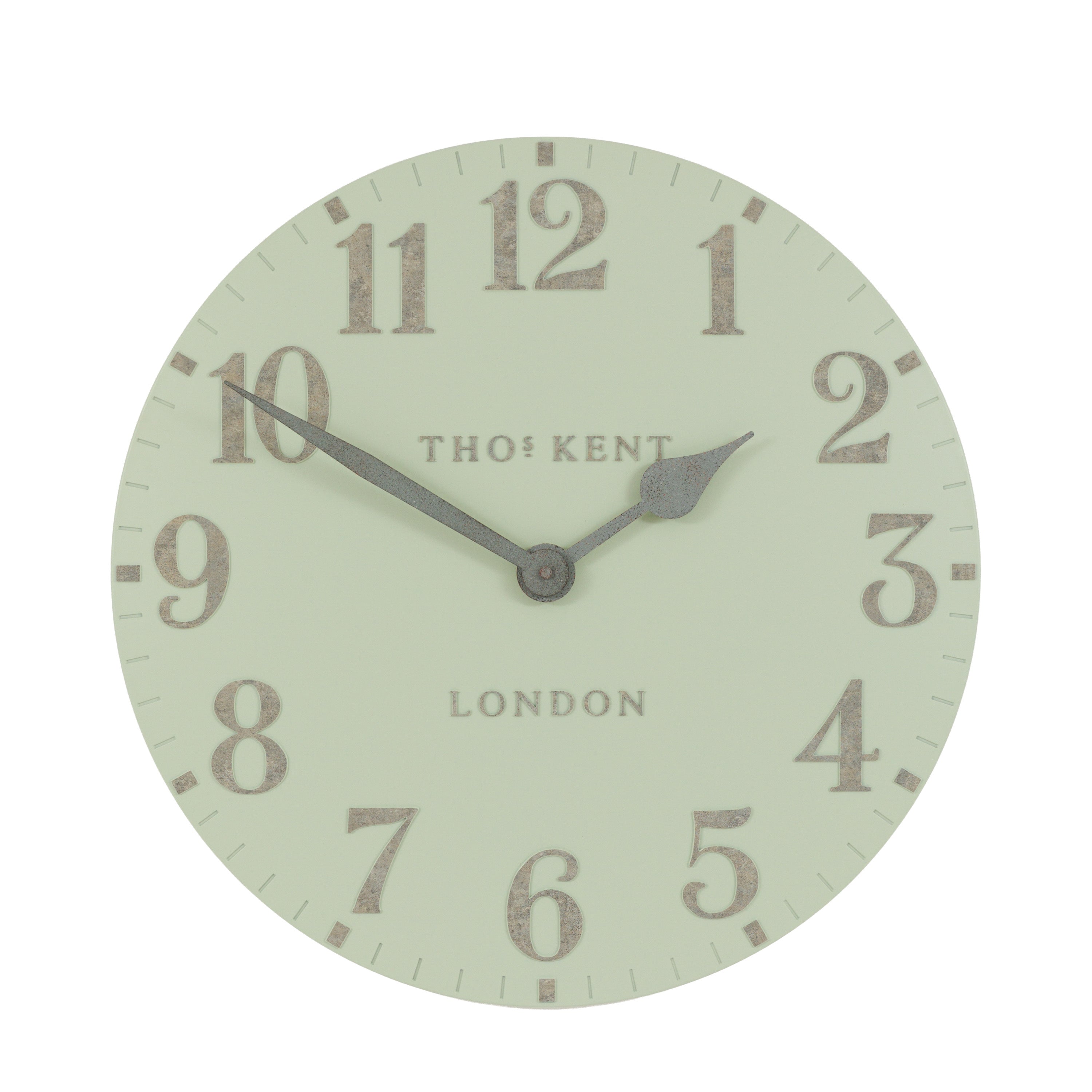 Arabic Wall Clock Pearl Green 20in