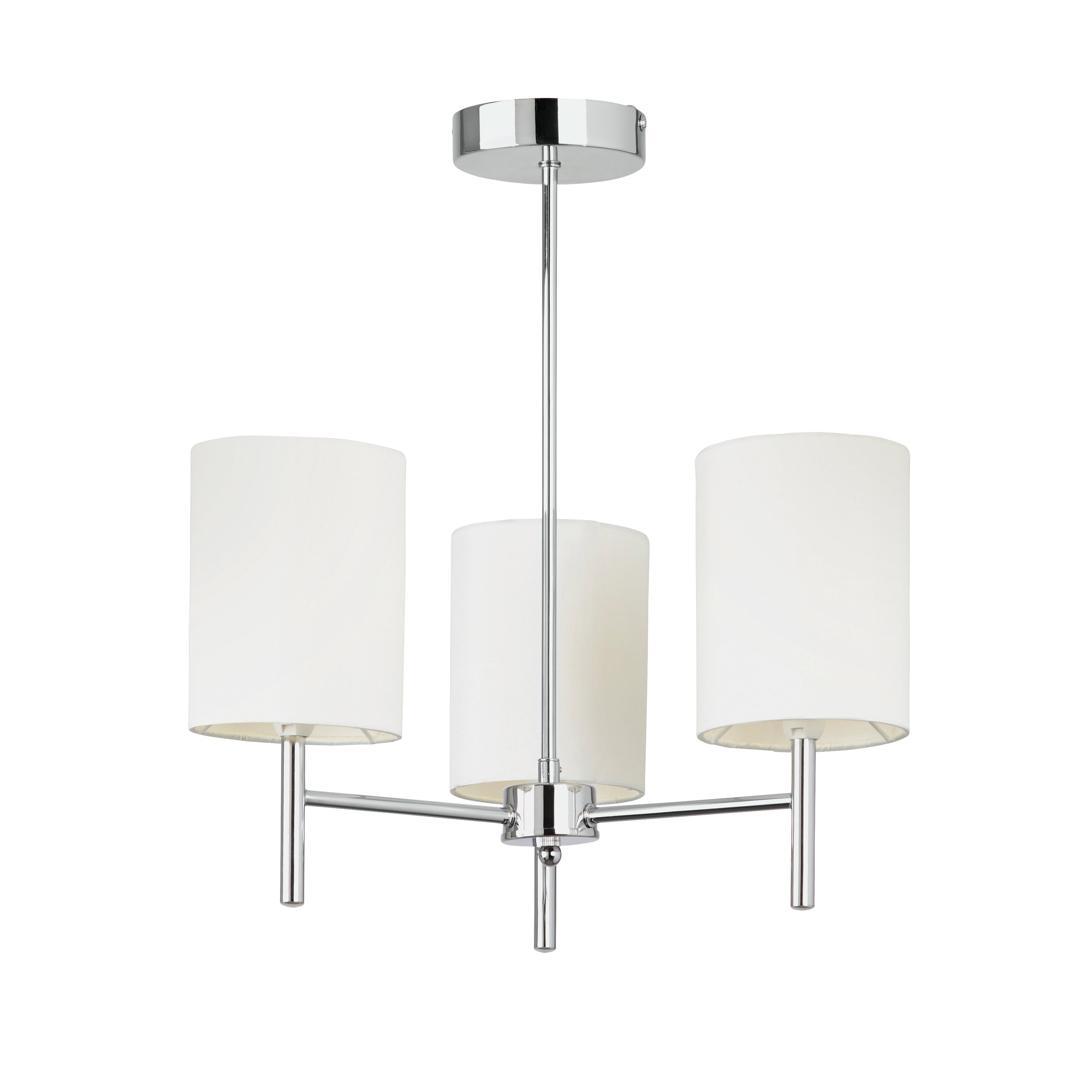 Brio Ceiling Lamp Chrome - Fabric / Steel | Migo Interiors