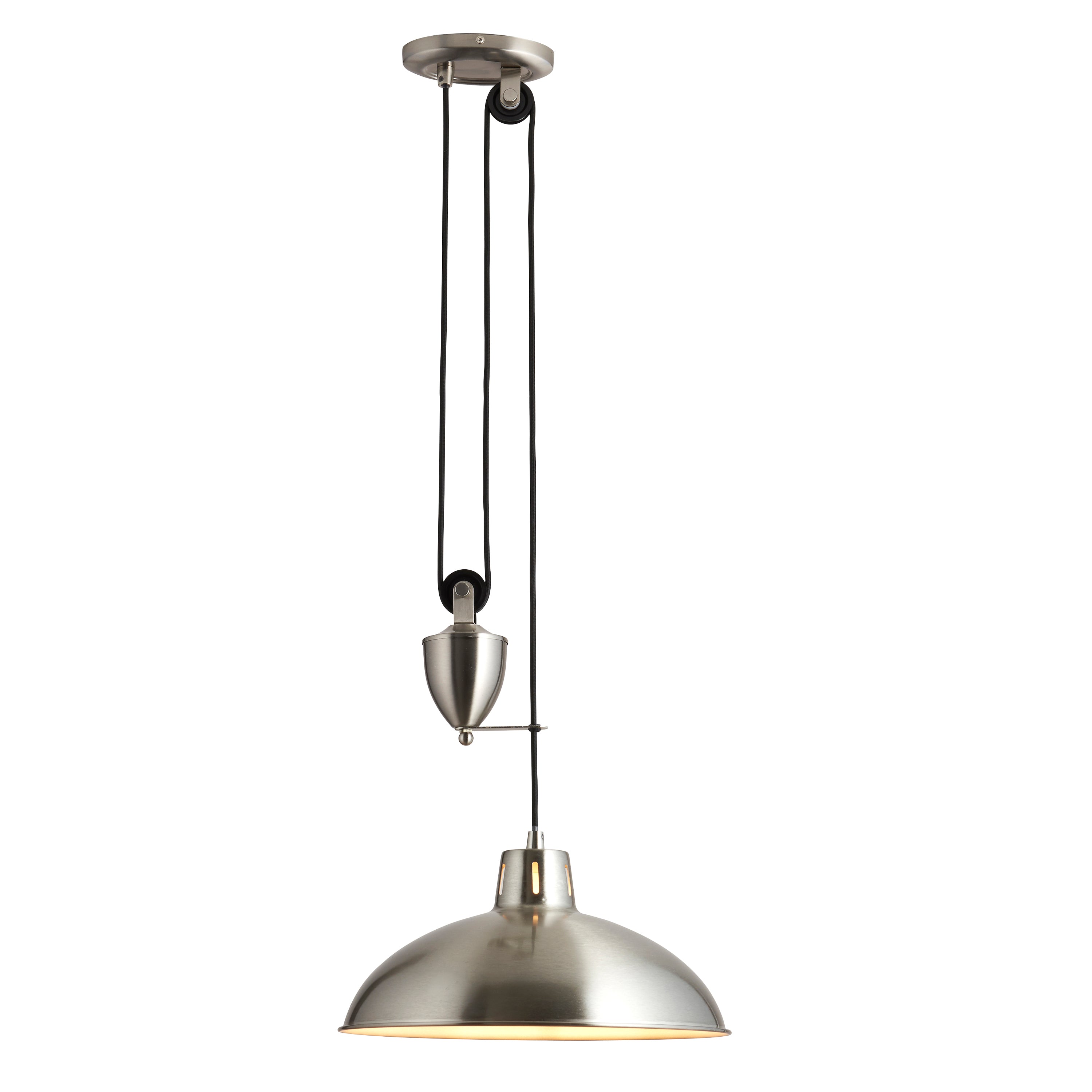 Polka Pendant Light Satin Nickel - Steel | Migo Interiors
