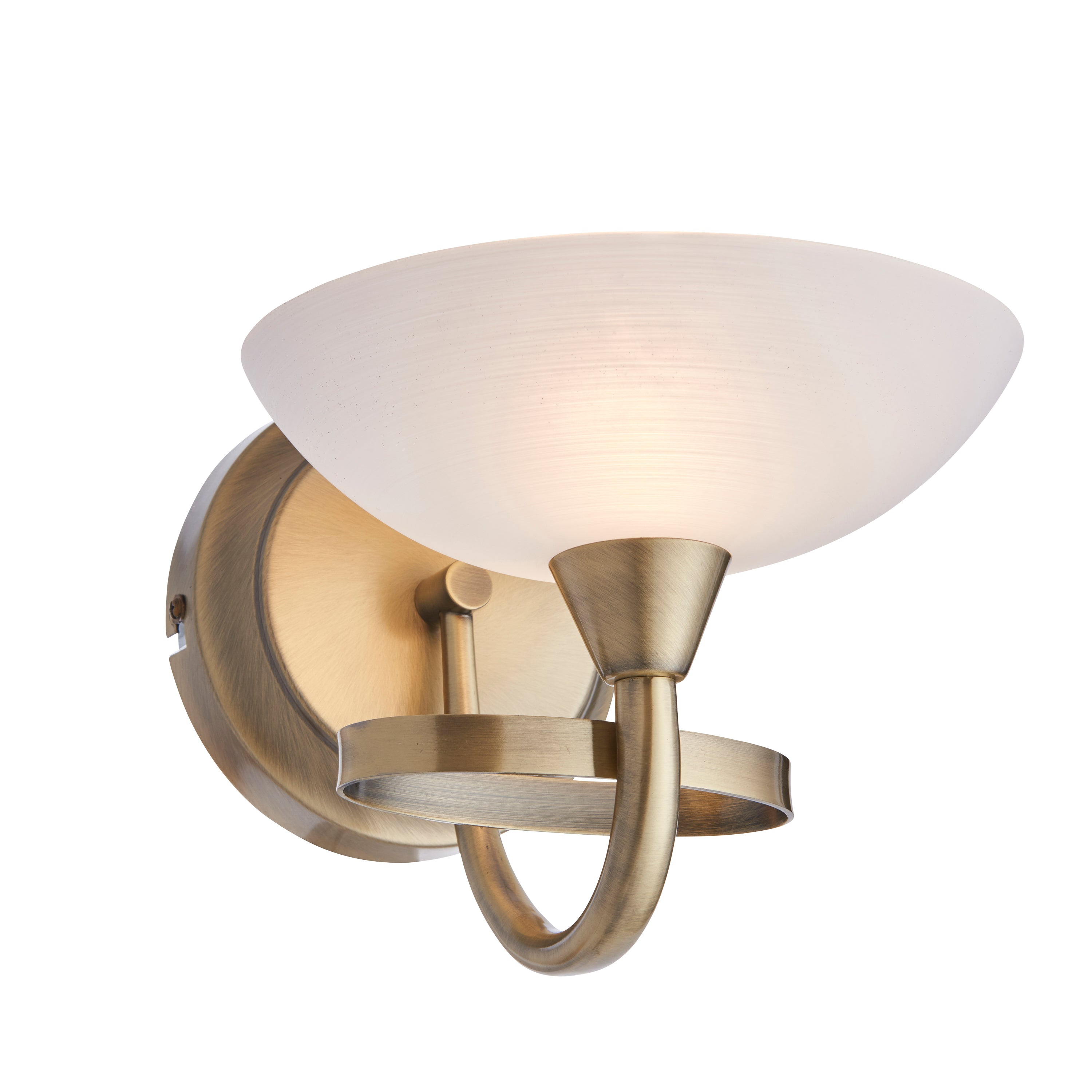 Cagney Wall Light Antique Brass - Glass / Steel | Migo Interiors