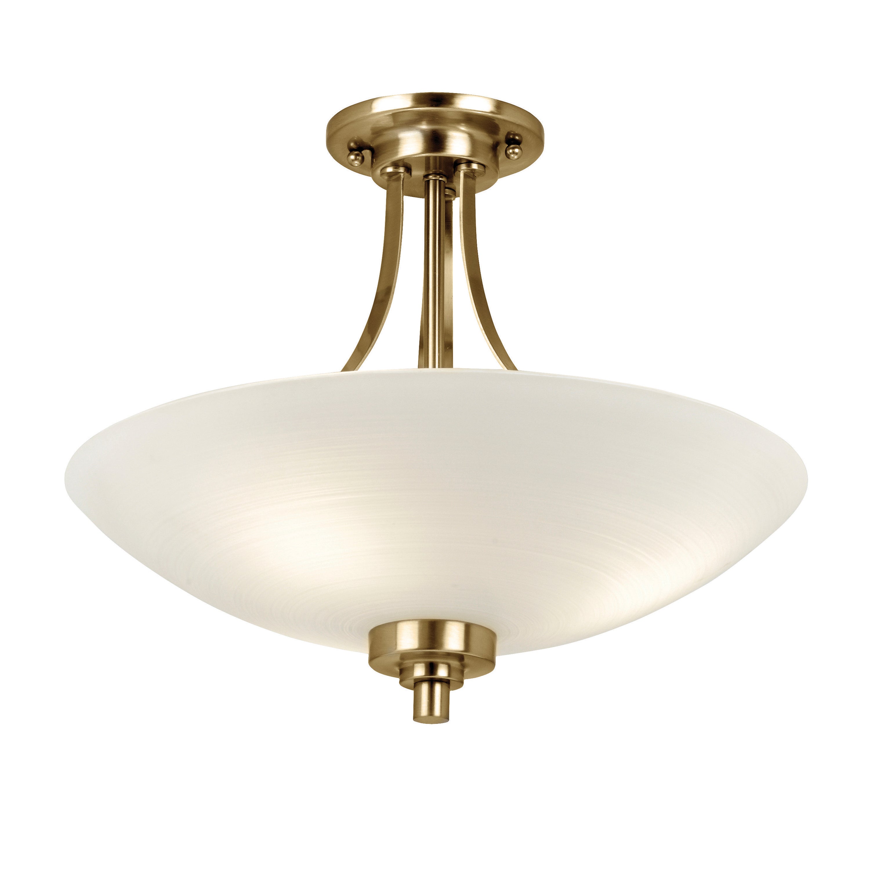 Welles Ceiling Lamp Antique Brass - Glass / Steel | Migo Interiors