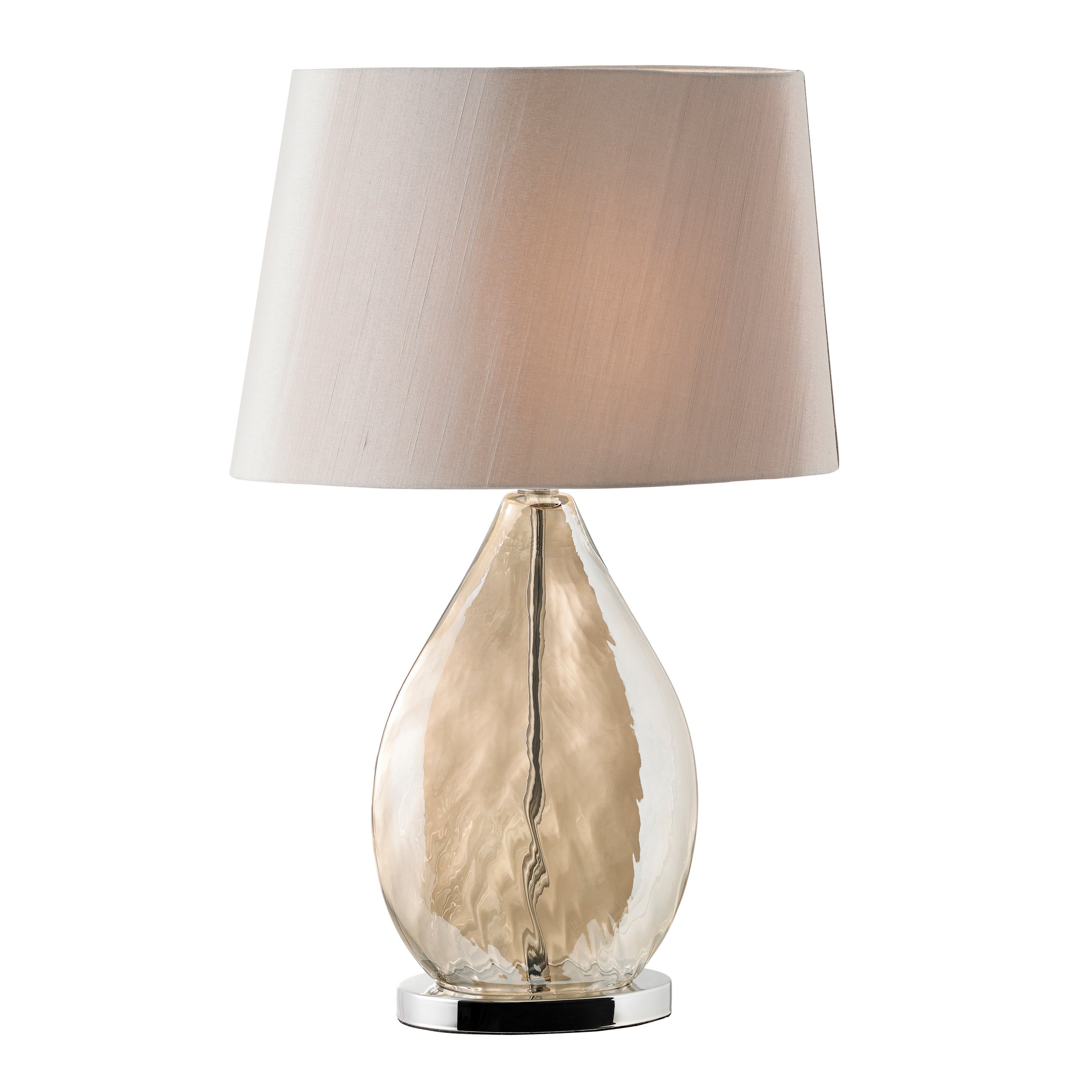 Kew Table Lamp - Fabric / Glass / Steel | Migo Interiors