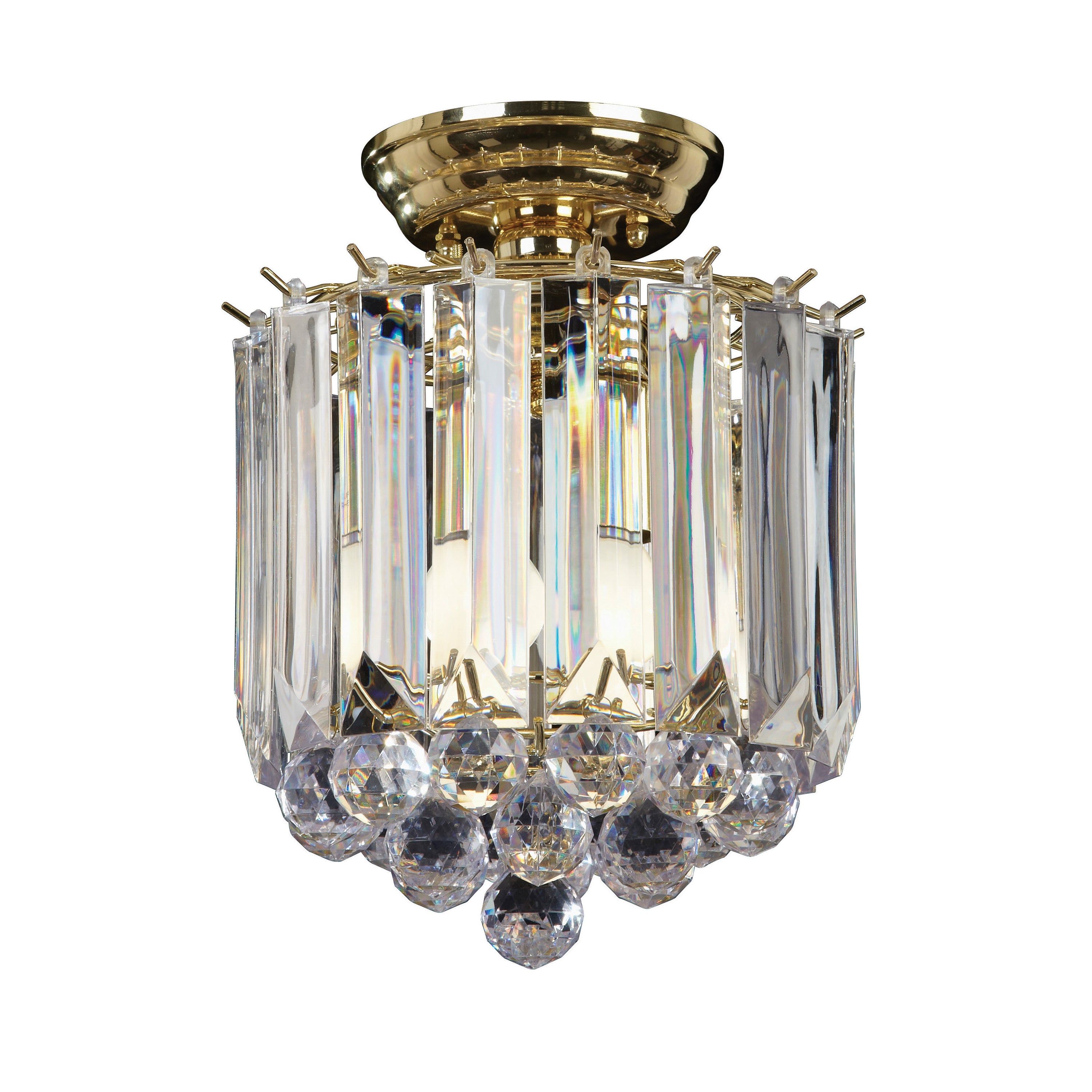 Fargo Ceiling Lamp Brass - Acrylic / Steel | Migo Interiors