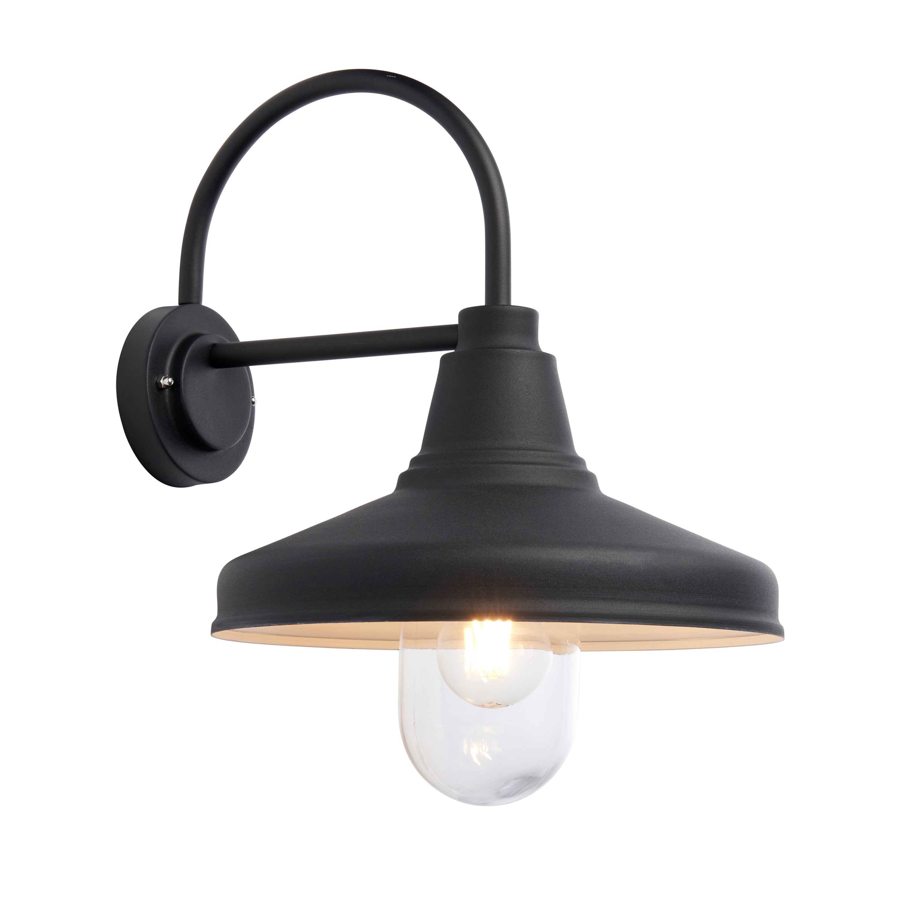 Farmhouse Outdoor 1 Wall Light - Aluminium / Stainless Steel / Glass | Migo Interiors