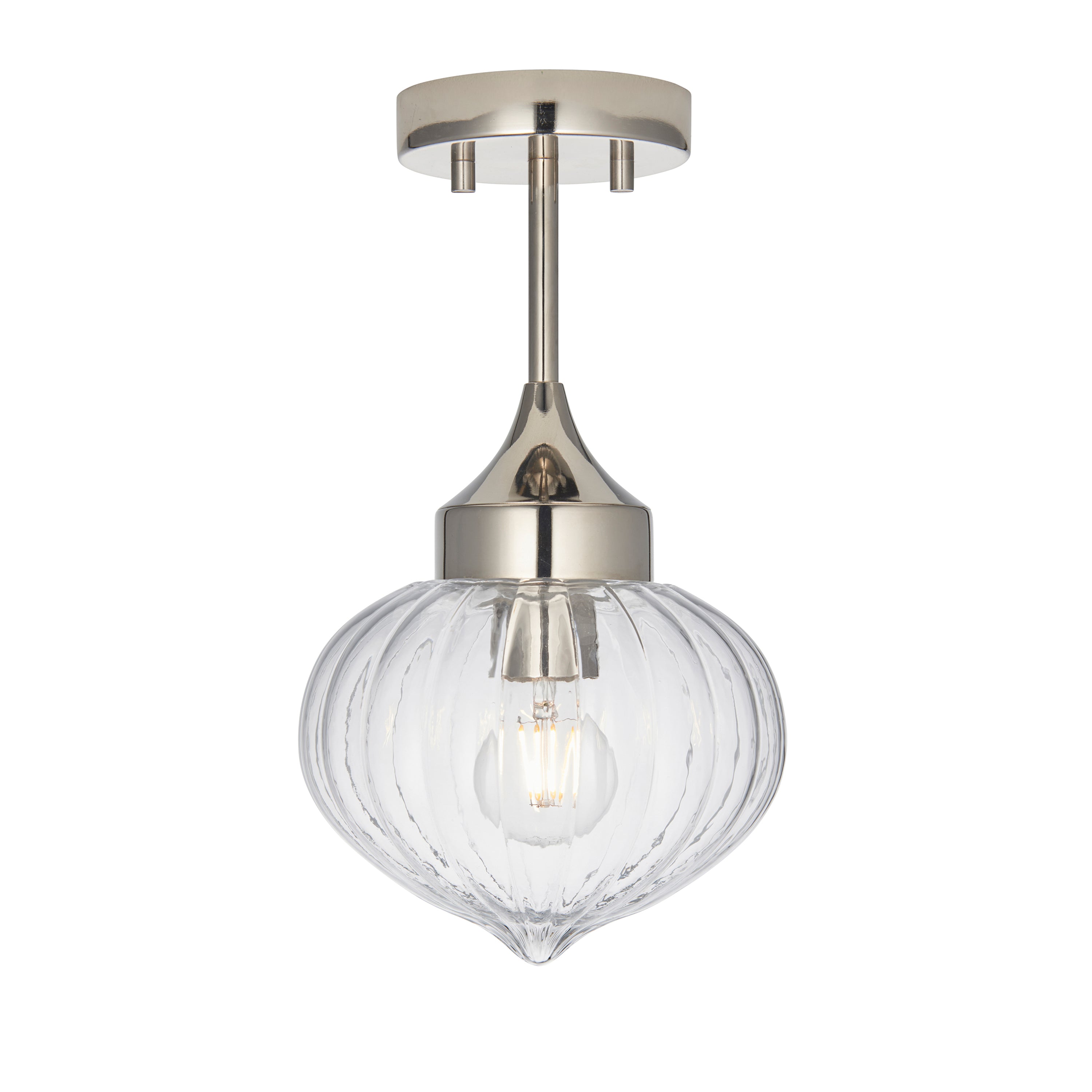Addington 1 Ceiling Light Nickel | Migo Interiors