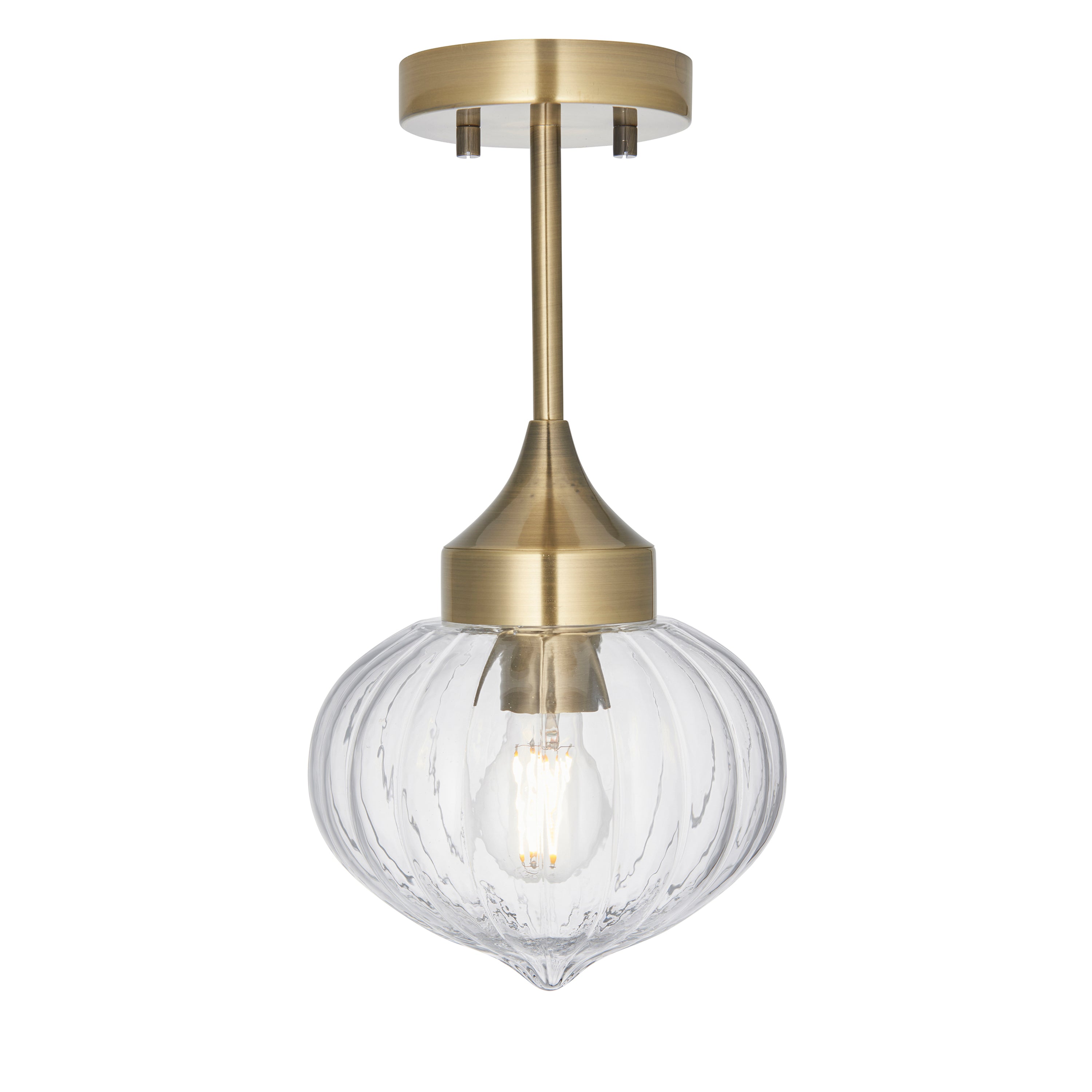 Addington 1 Ceiling Light Brass | Migo Interiors