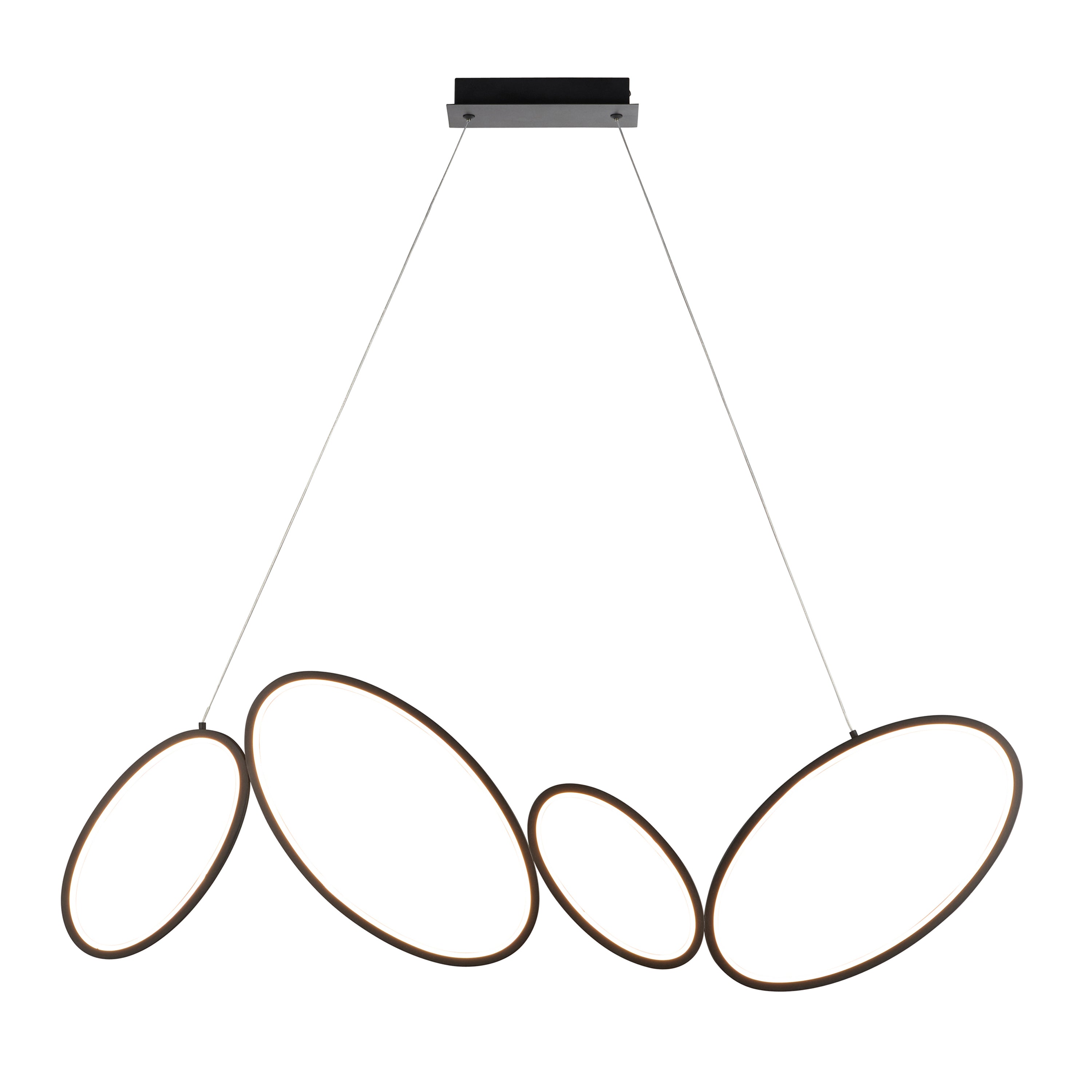 Ovals 4 Pendant Light - Steel / Aluminium / Silicone | Migo Interiors