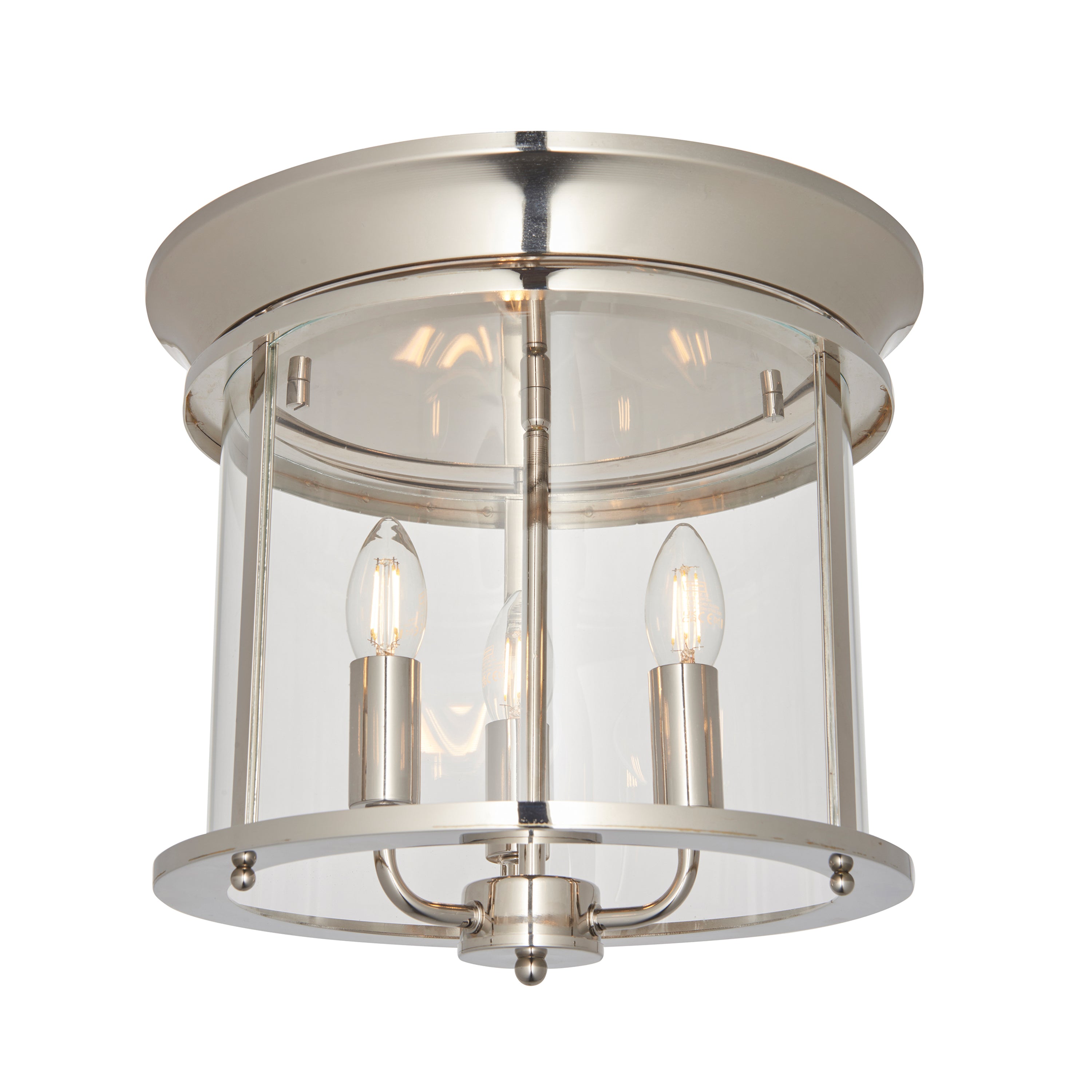 Hampworth 3 Ceiling Light - Steel / Glass | Migo Interiors