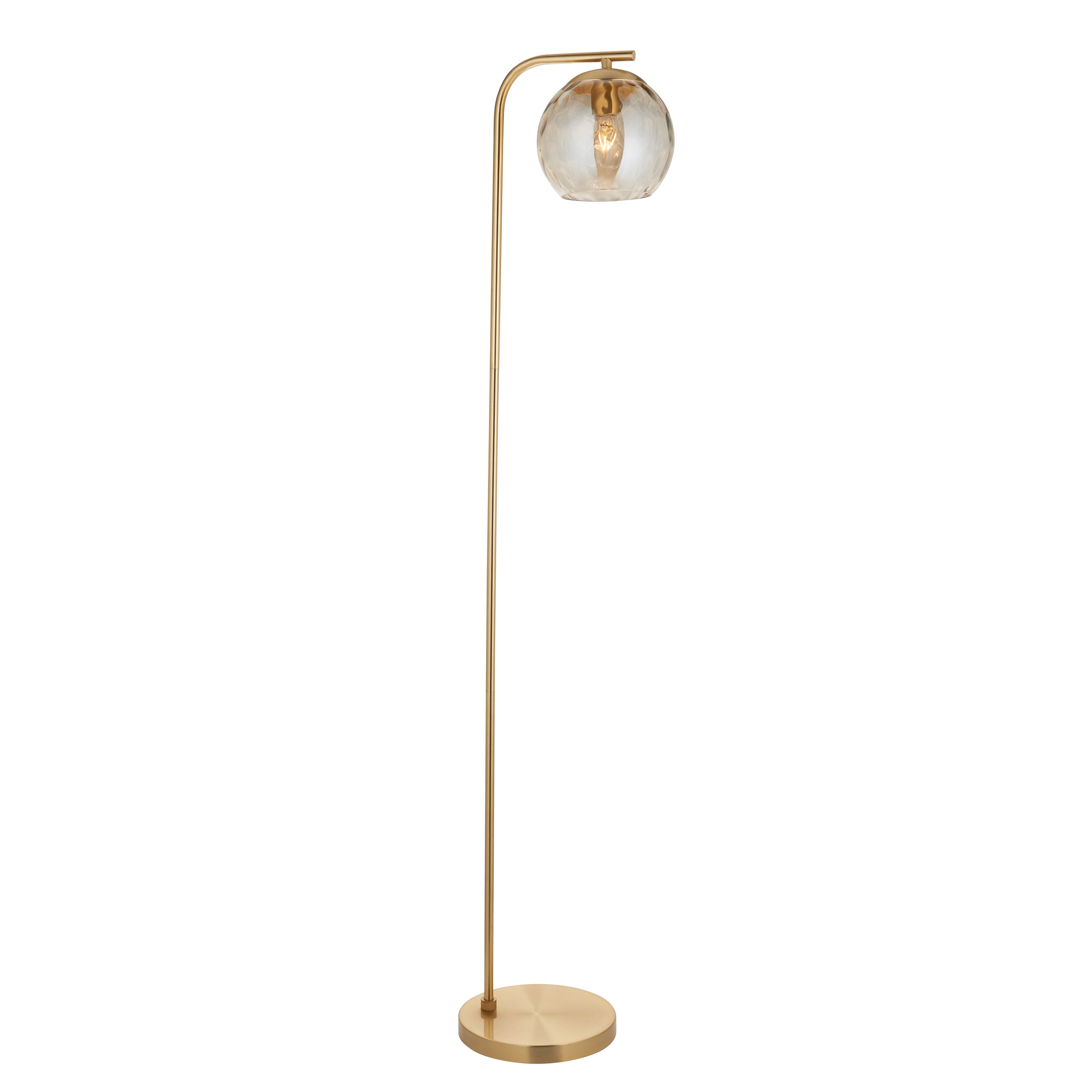 Dimple 1 Floor Light Satin Gold - Steel / Glass | Migo Interiors