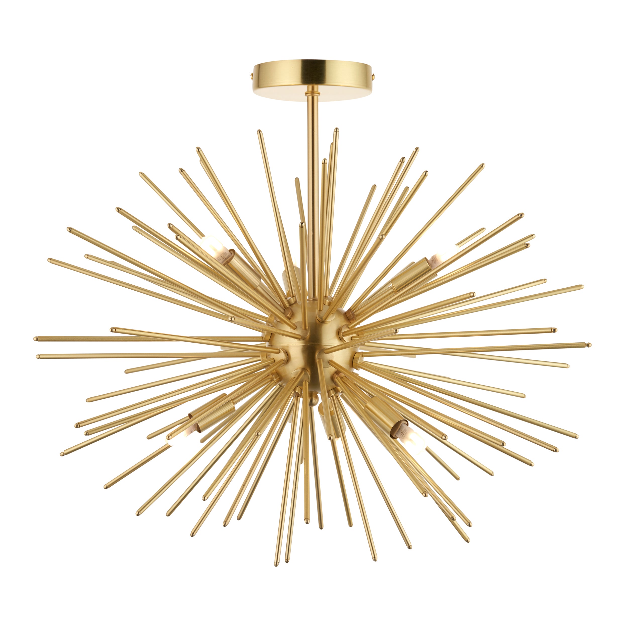 Orta 6 Ceiling Light Satin Brass - Steel / Aluminium Alloy | Migo Interiors