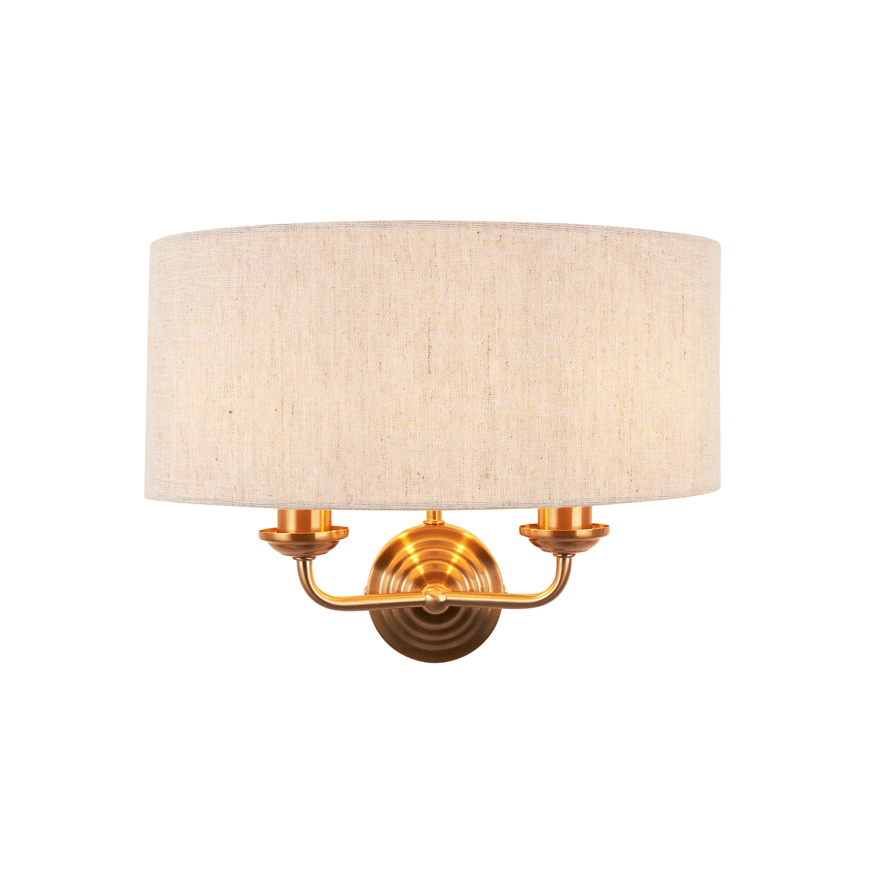 Highclere 2 Wall Light Vintage Brass