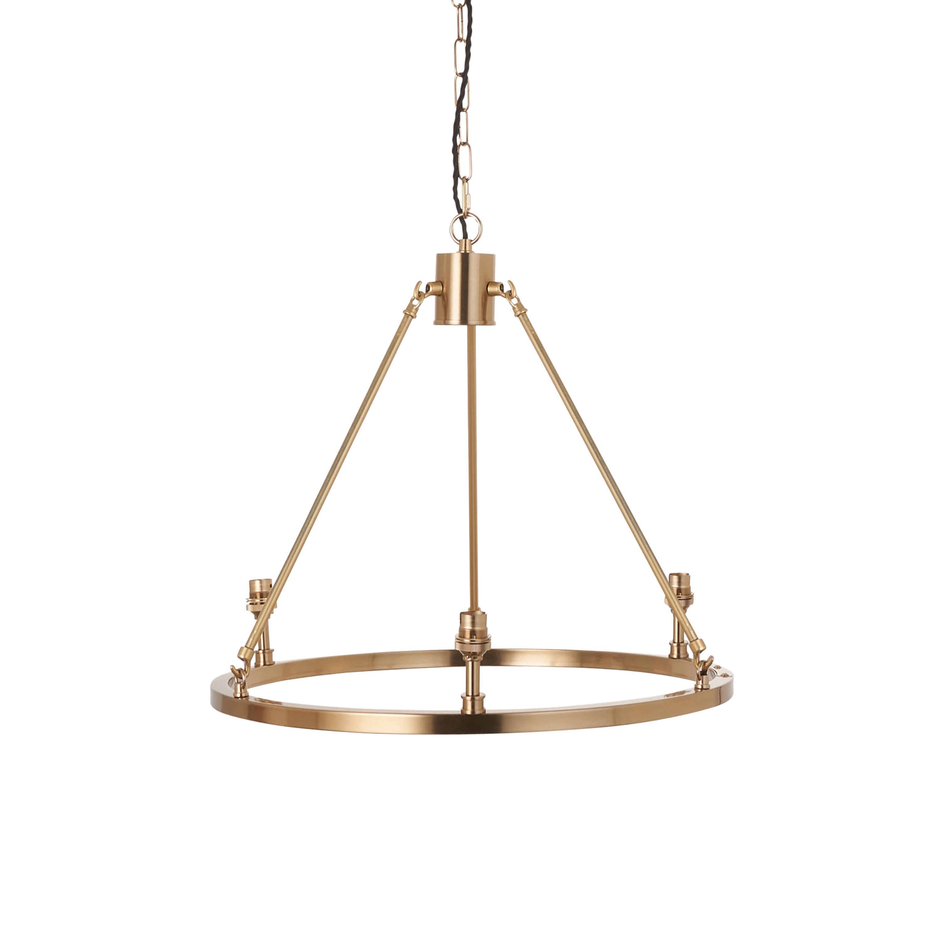 Chester 3 Pendant Light Fitting Aged Brass