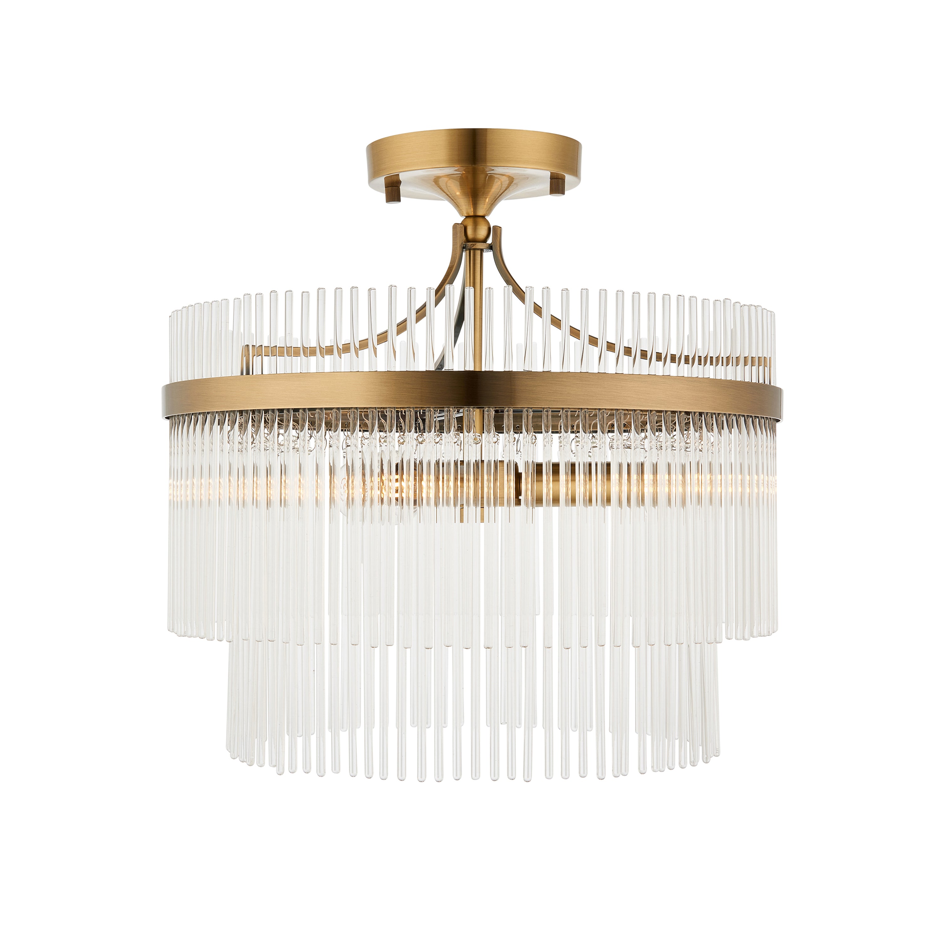 Marietta 3 Ceiling Light Antique Brass