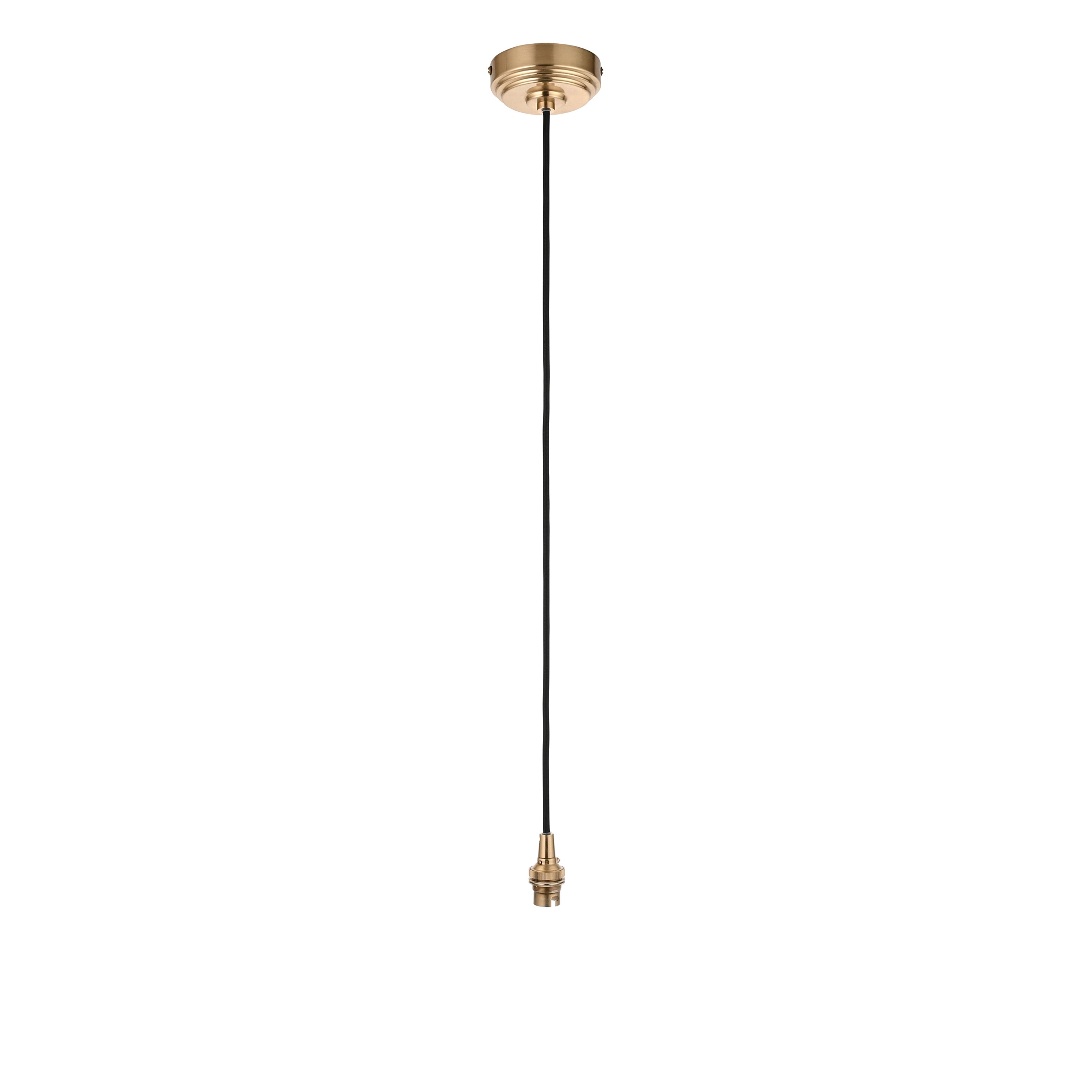 Eltham 1 Pendant Light Brushed Aged Brass/Black