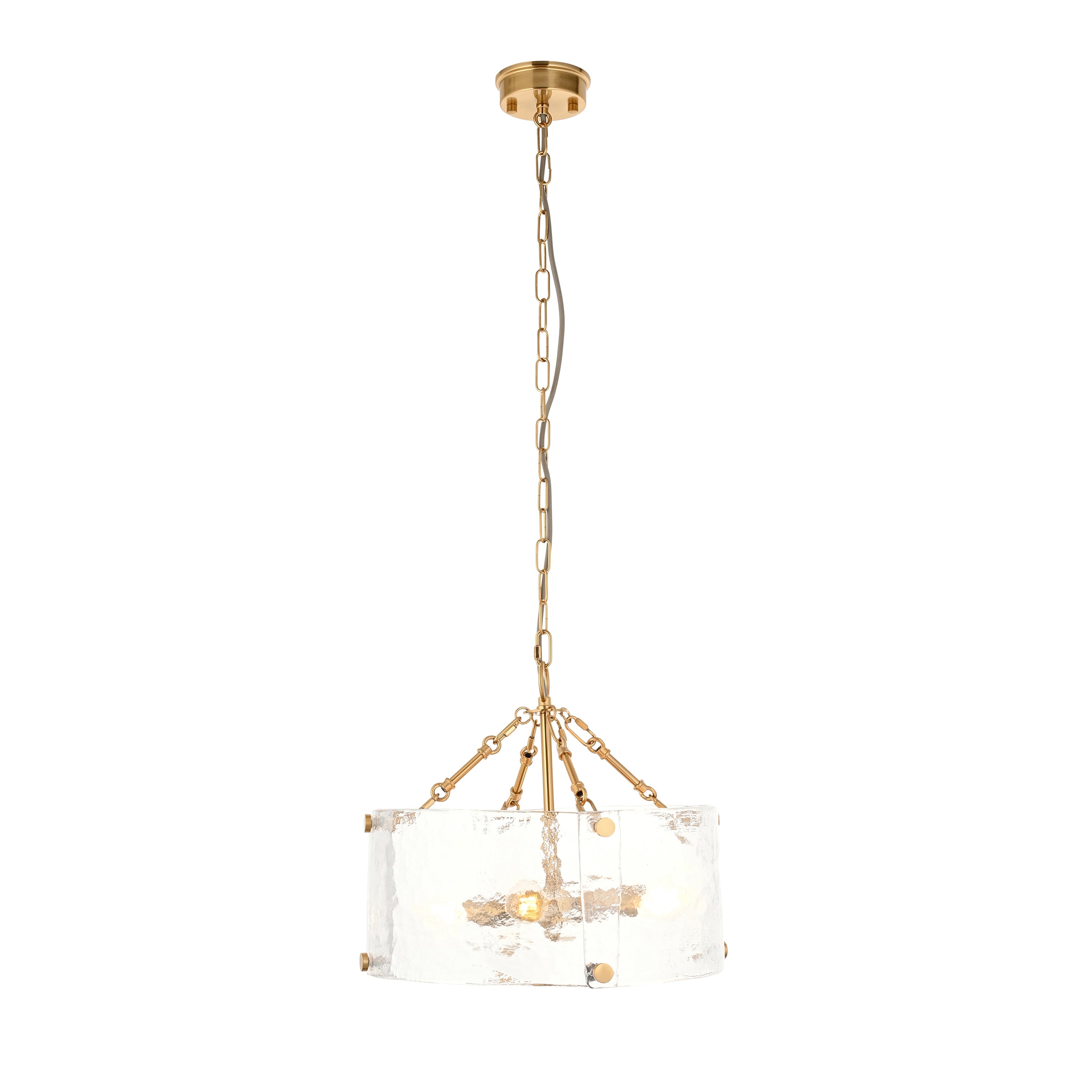 Keller 4 Pendant Light Brushed Aged Brass