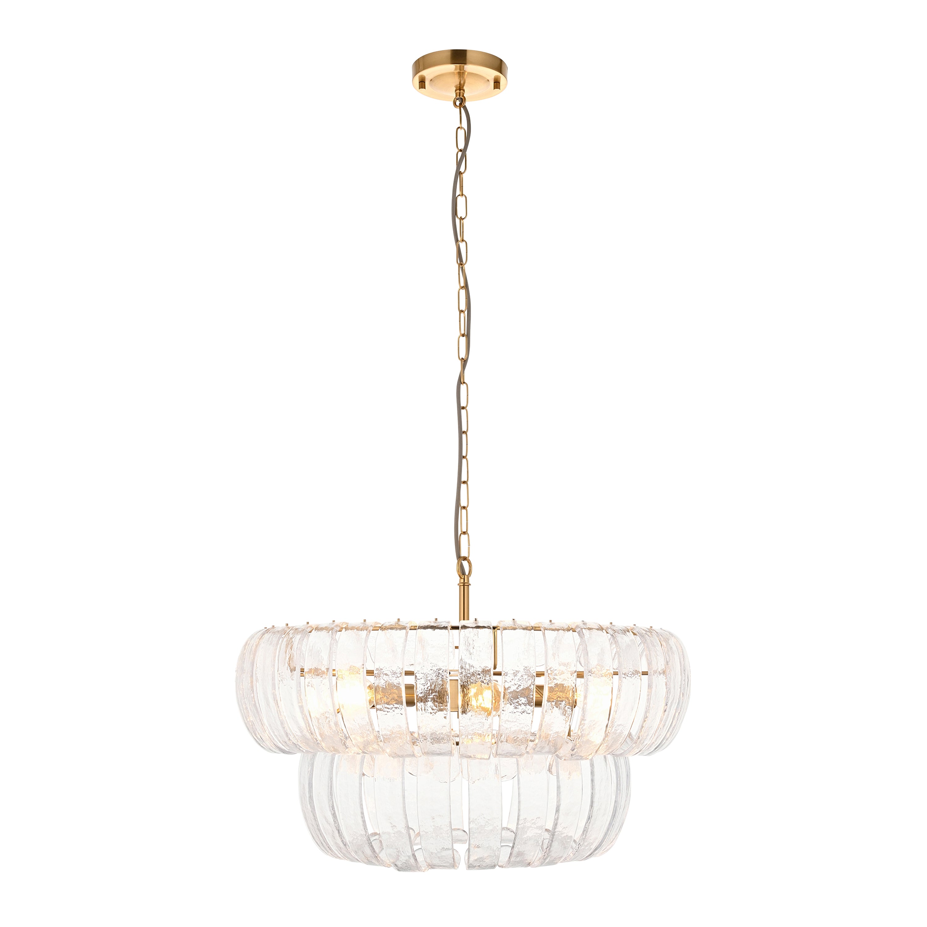 Montrose 6 Pendant Light Brushed Aged Brass