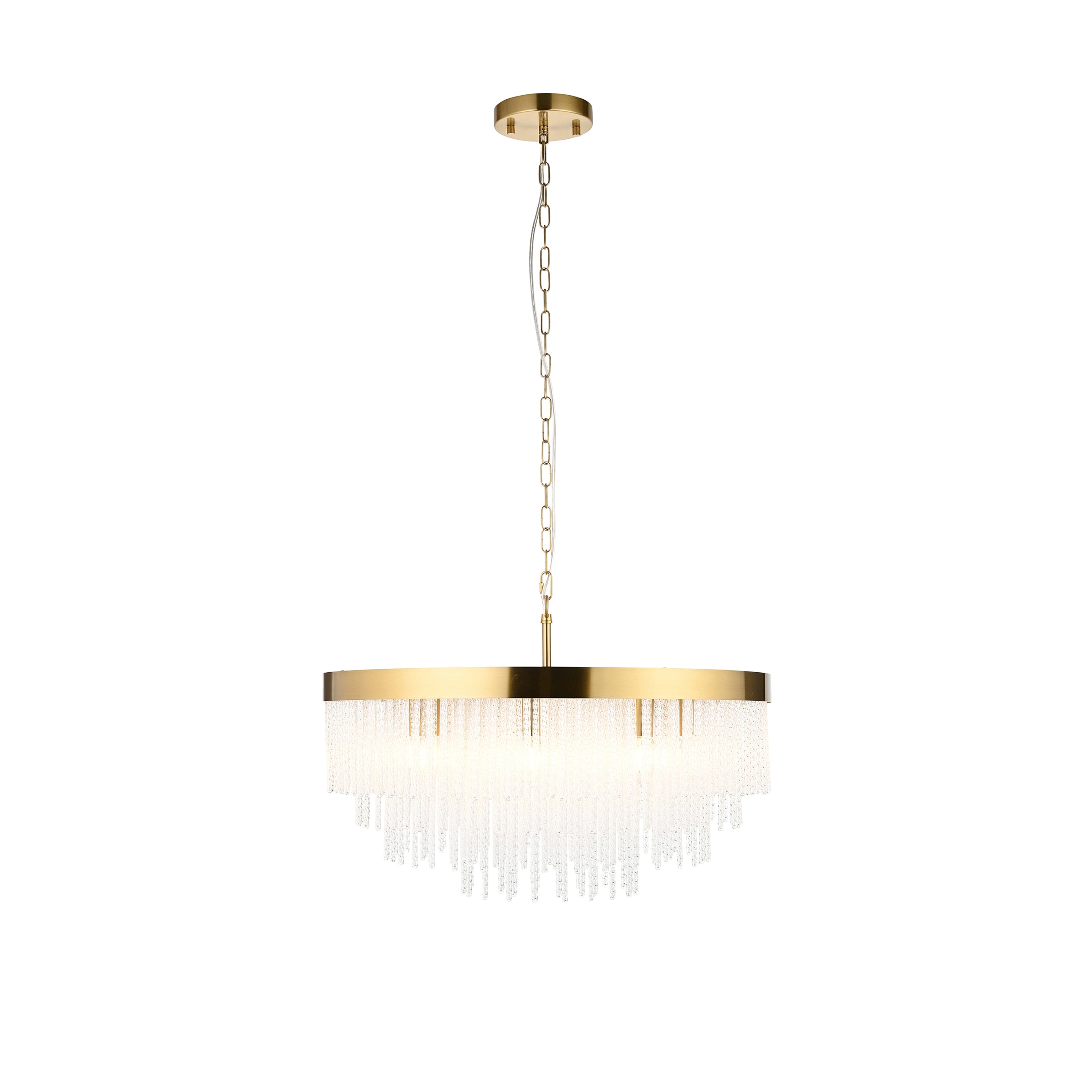 Anistoria Grand 9 Pendant Light Brushed Aged Brass