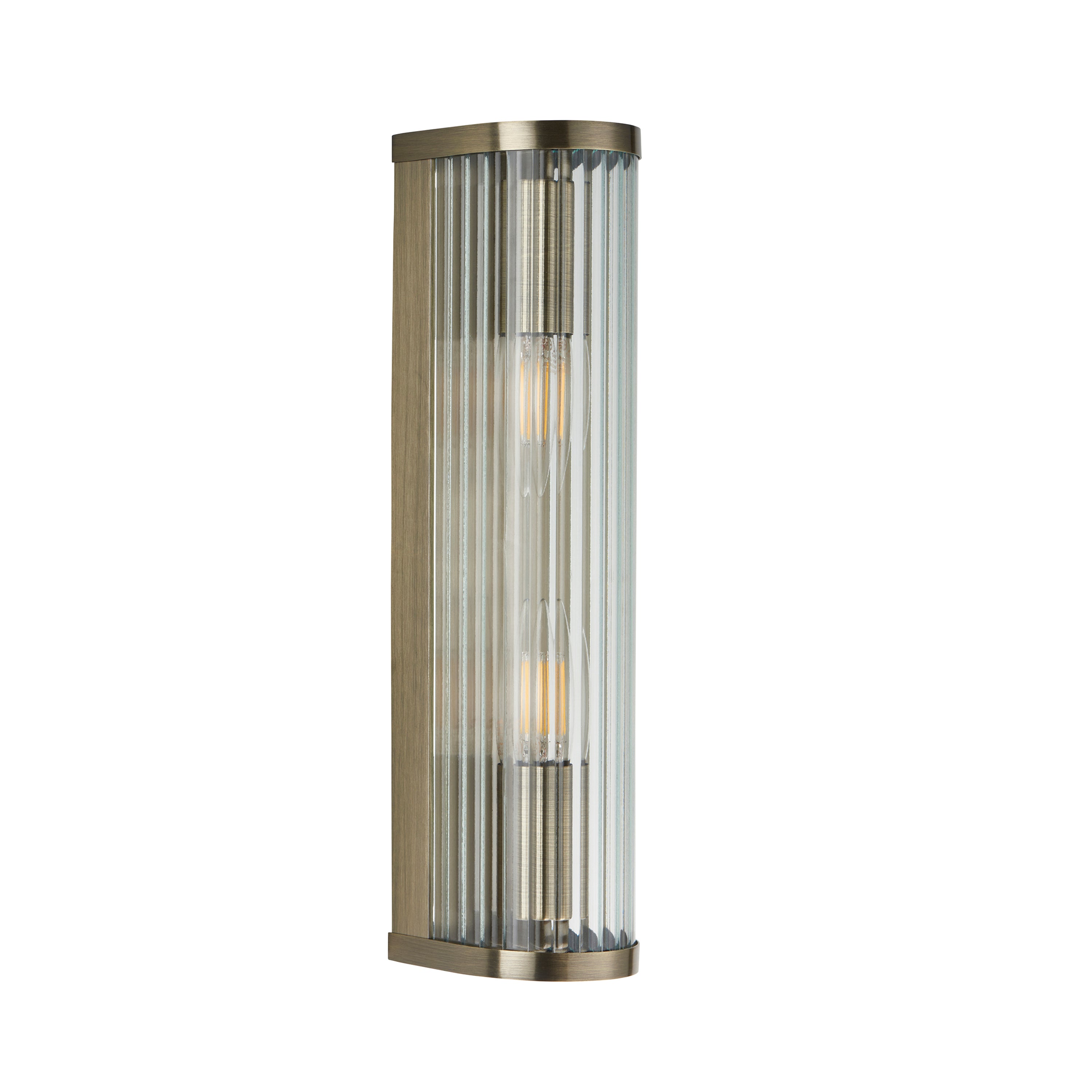 Ridgeton 2 Wall Light Antique Brass