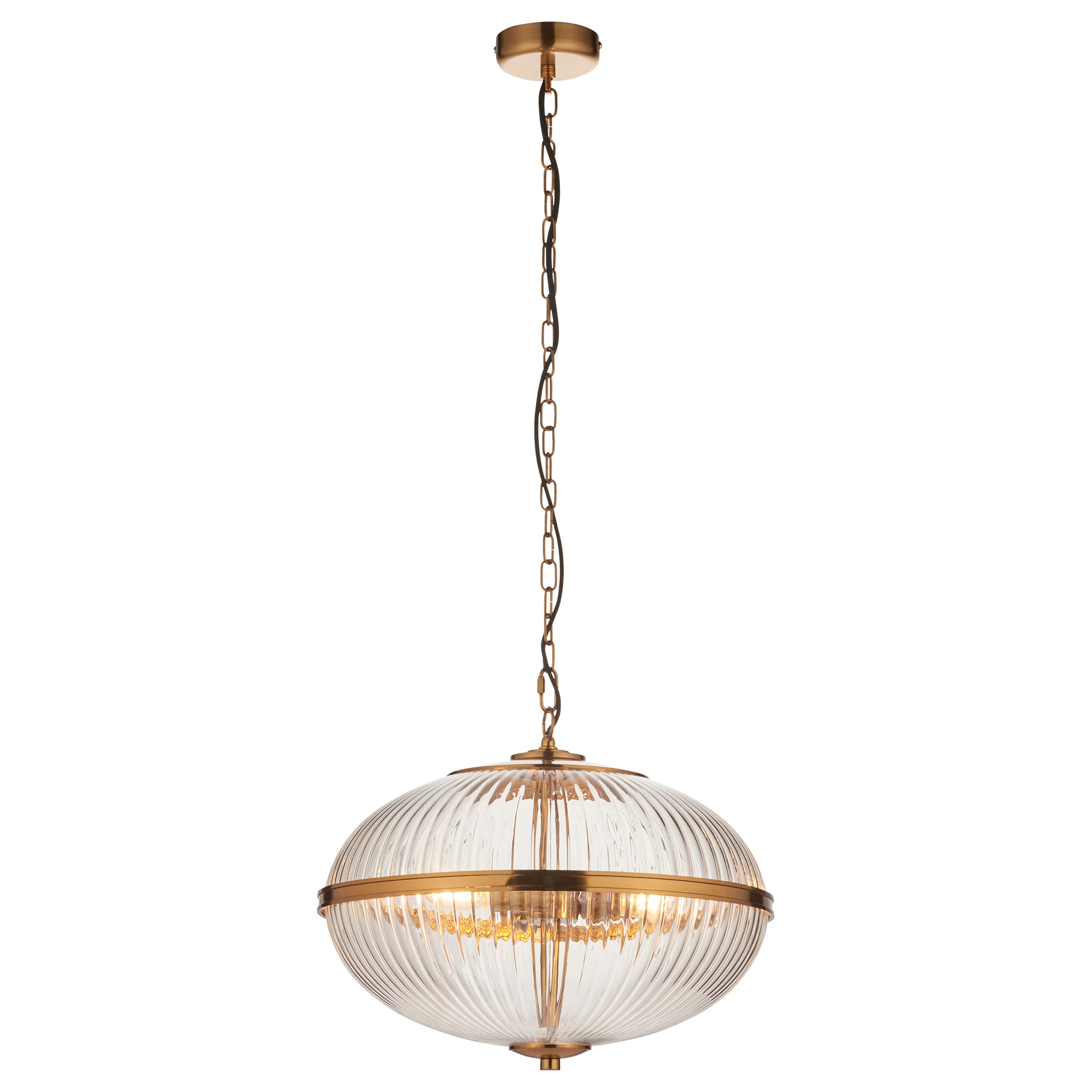 Somerset 3 Pendant Light Vintage Brass