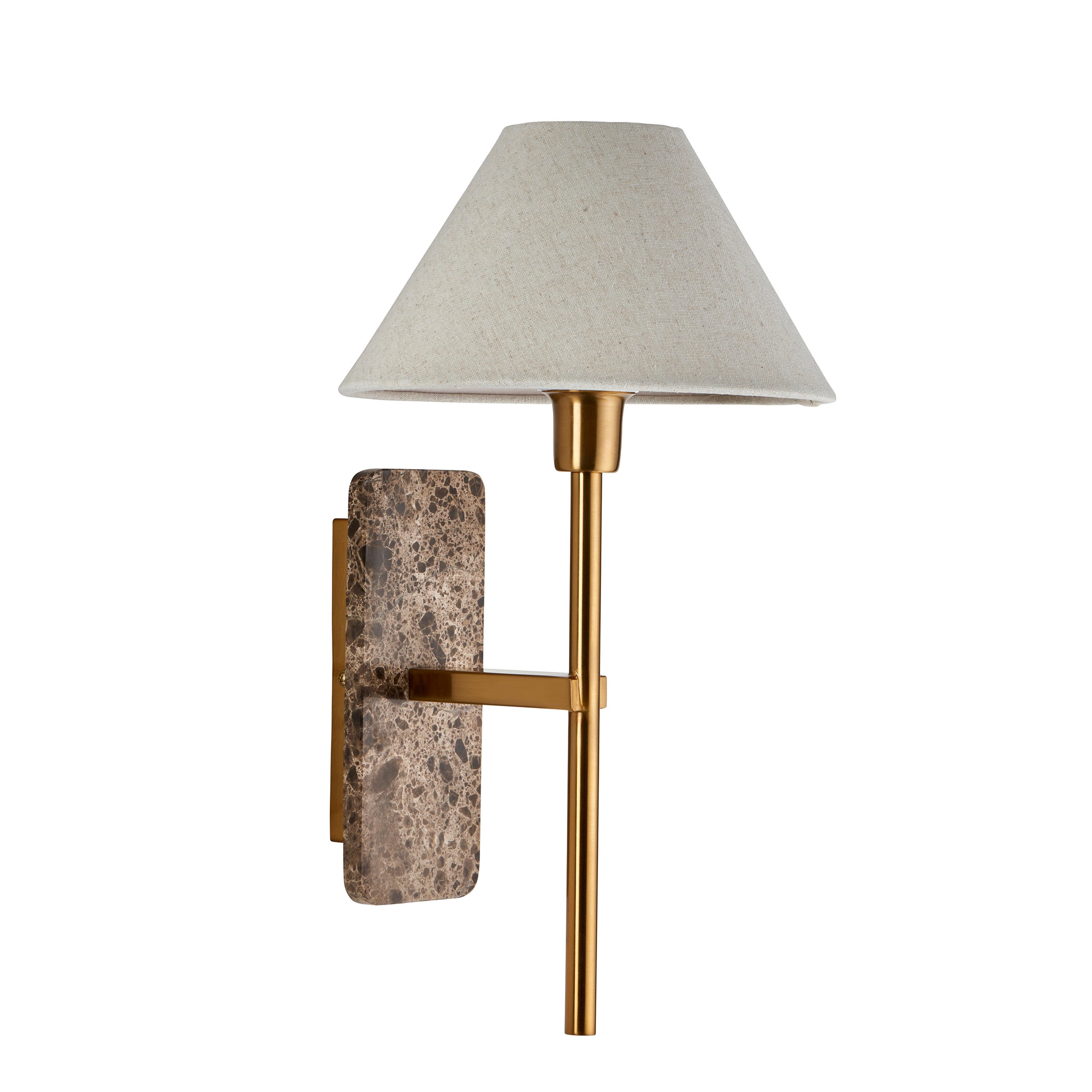 Faro Wall Light Dark Brown Emperador Marble