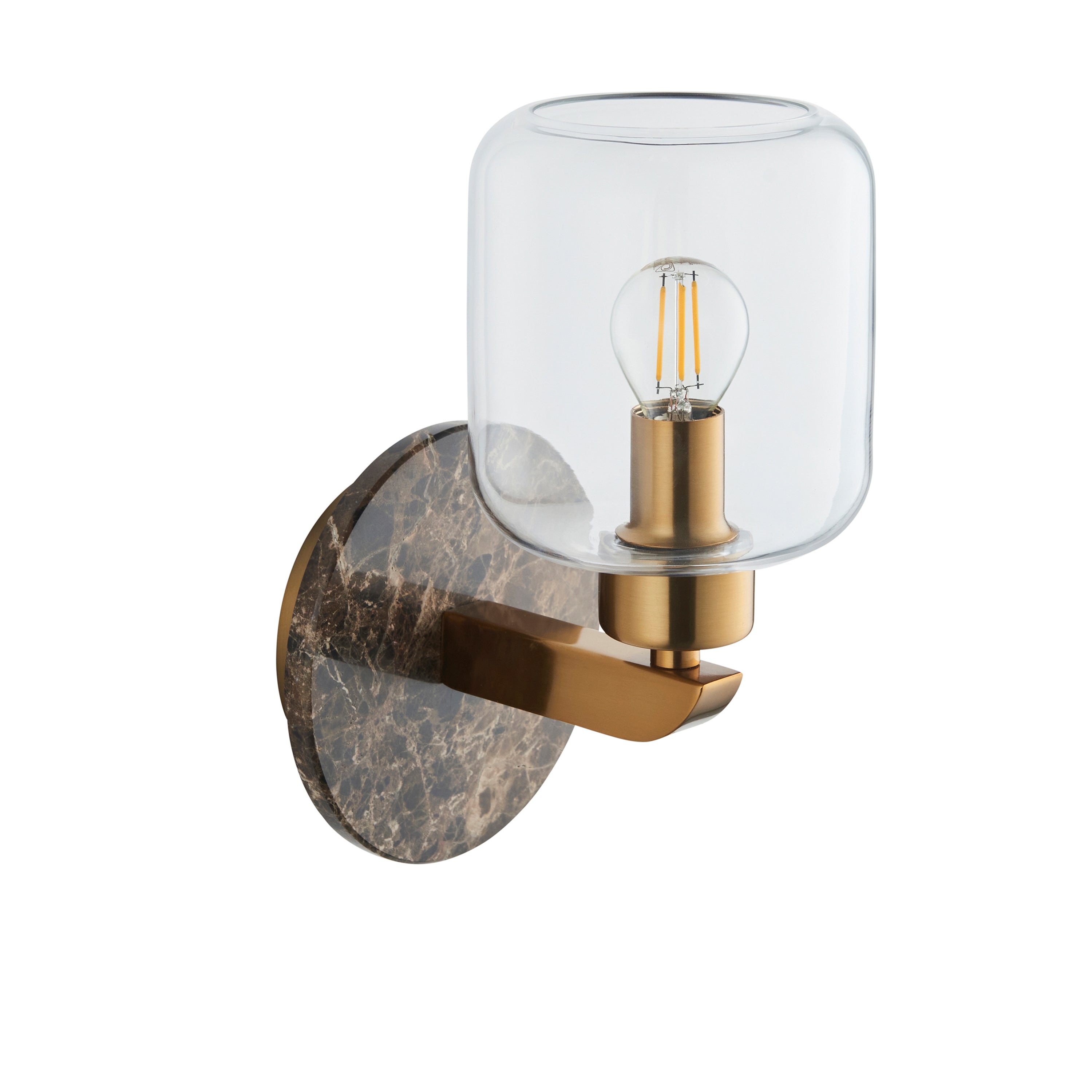 Travi Wall Light Dark Brown Emperador Marble