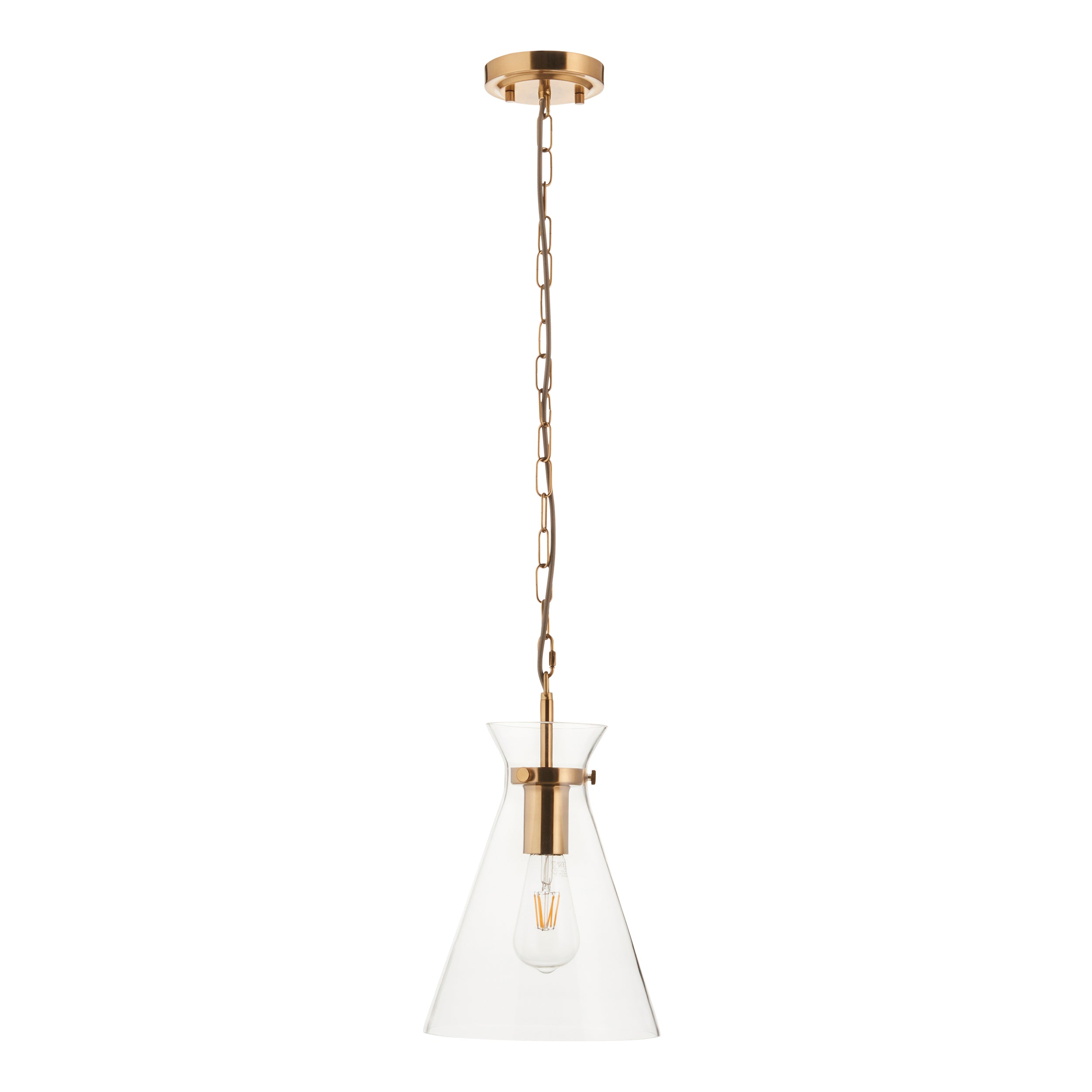 Harlow Pendant Brushed Aged Brass