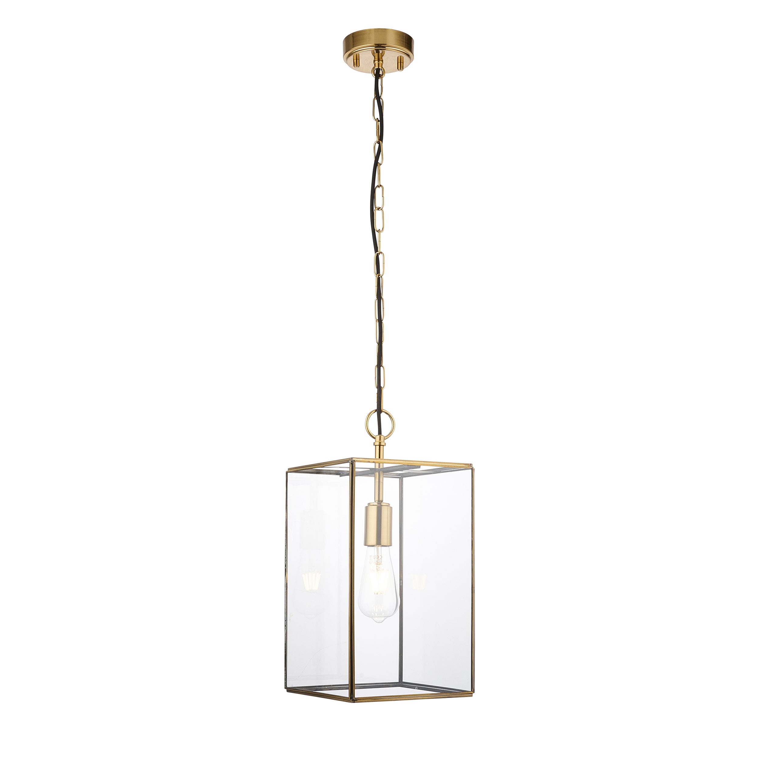 Hammond Grand Pendant Light Antique Brass