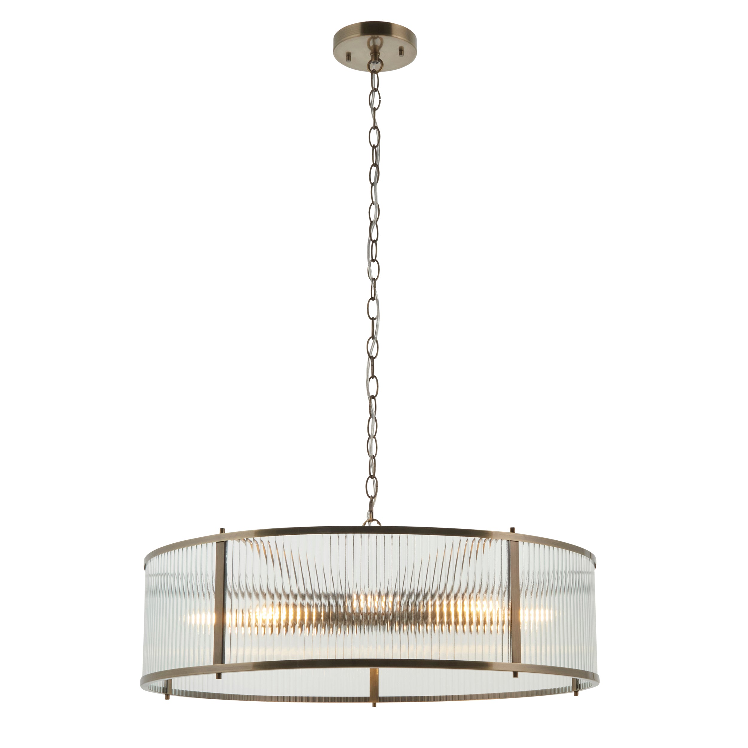 Ridgeton 8 Pendant Light Antique Brass
