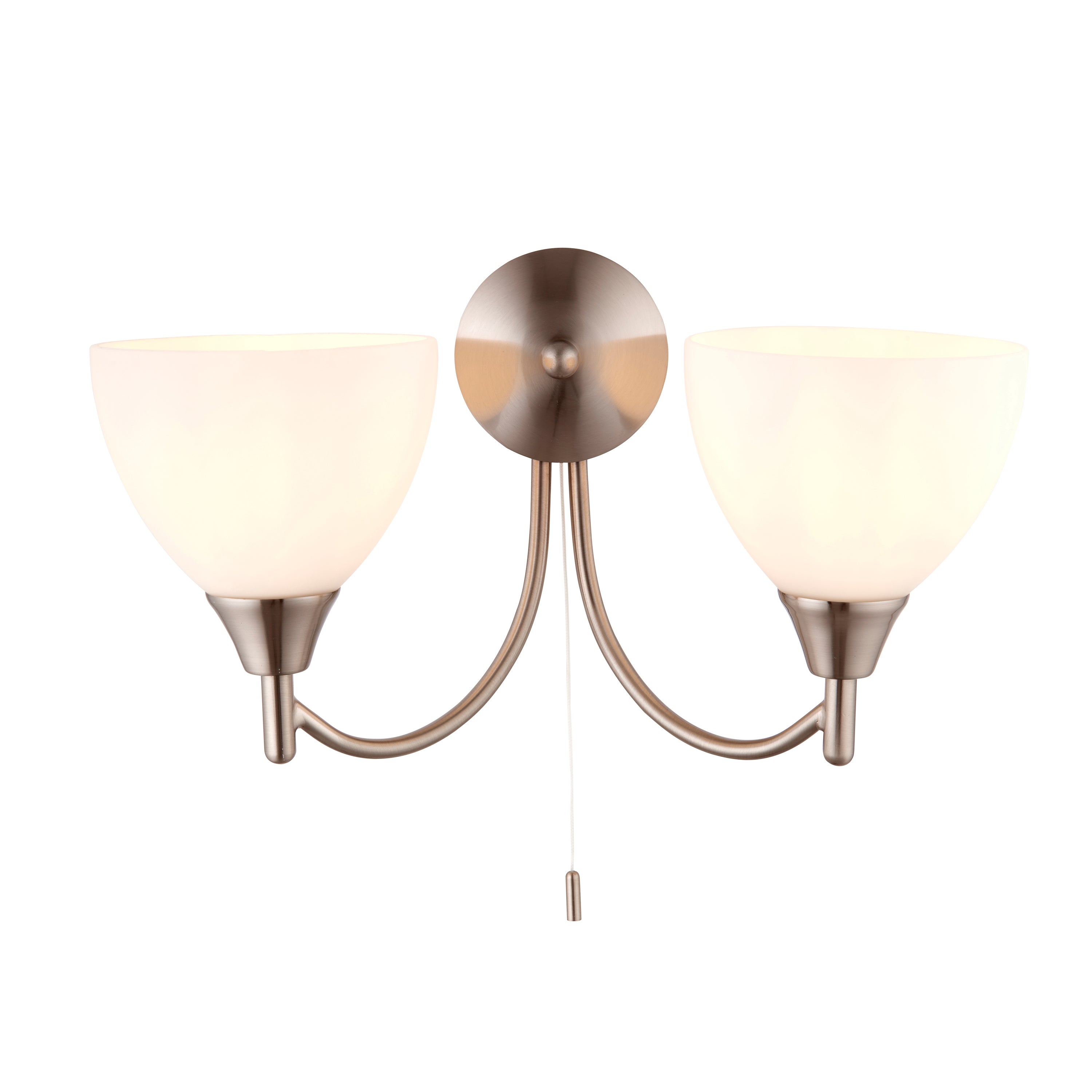 Alton 2 Wall Light Antique Brass - Glass / Steel | Migo Interiors