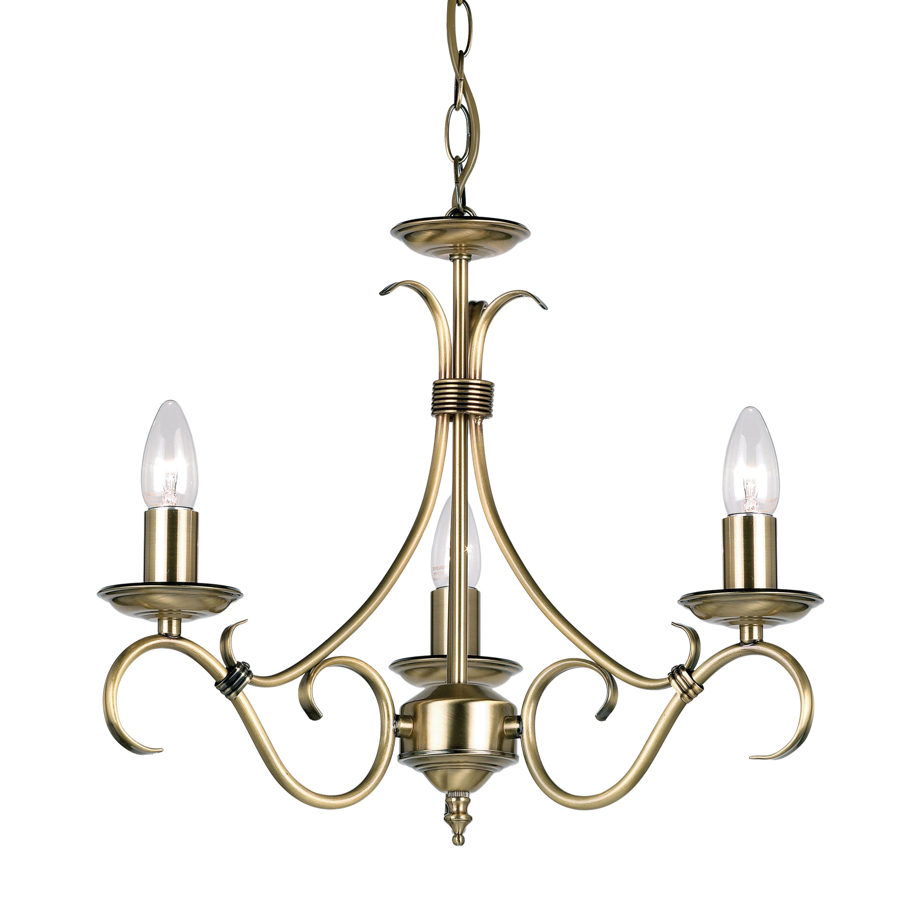 Bernice 3 Pendant Light Antique Brass - Steel | Migo Interiors