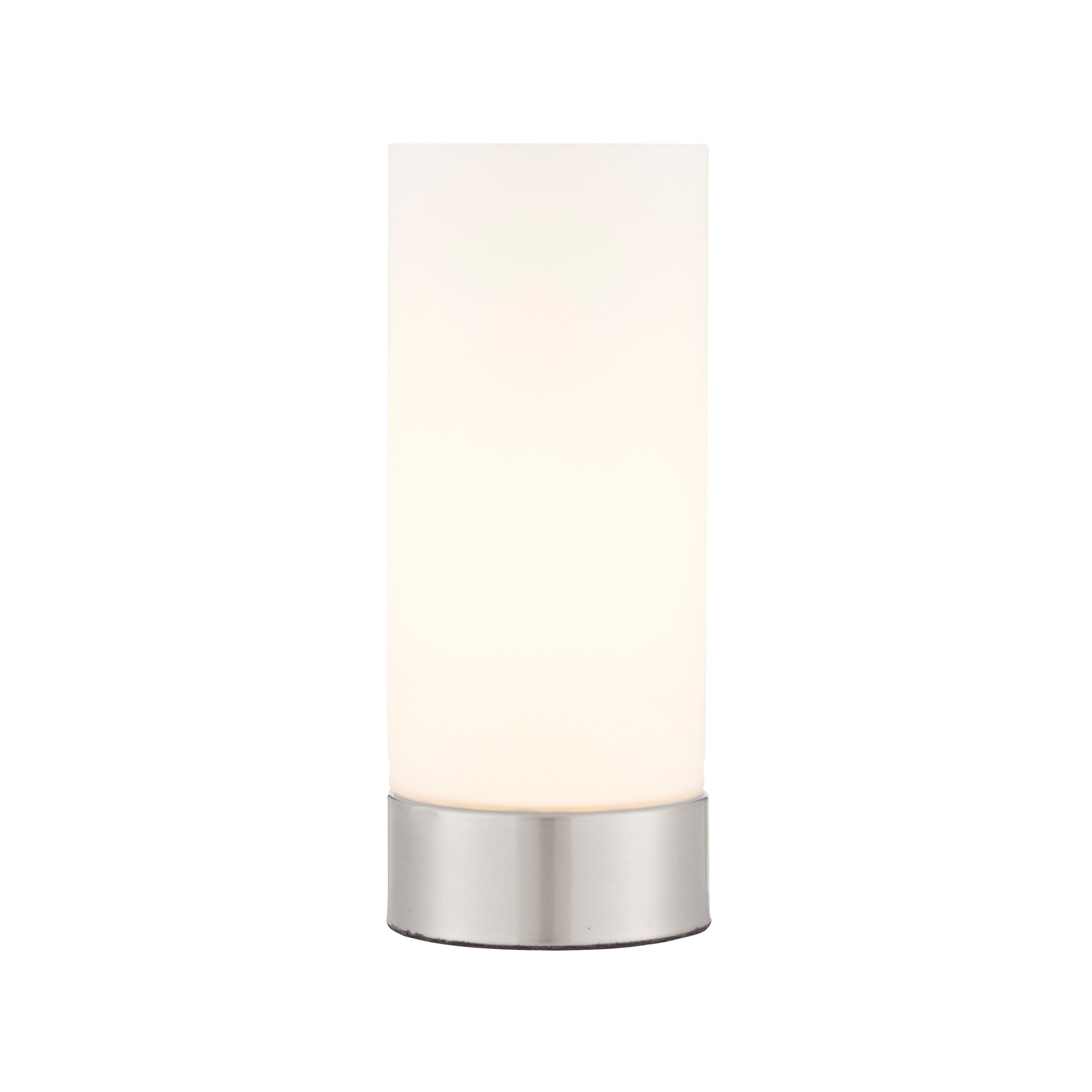Dara Table Lamp Brushed Nickel - Glass / Steel | Migo Interiors