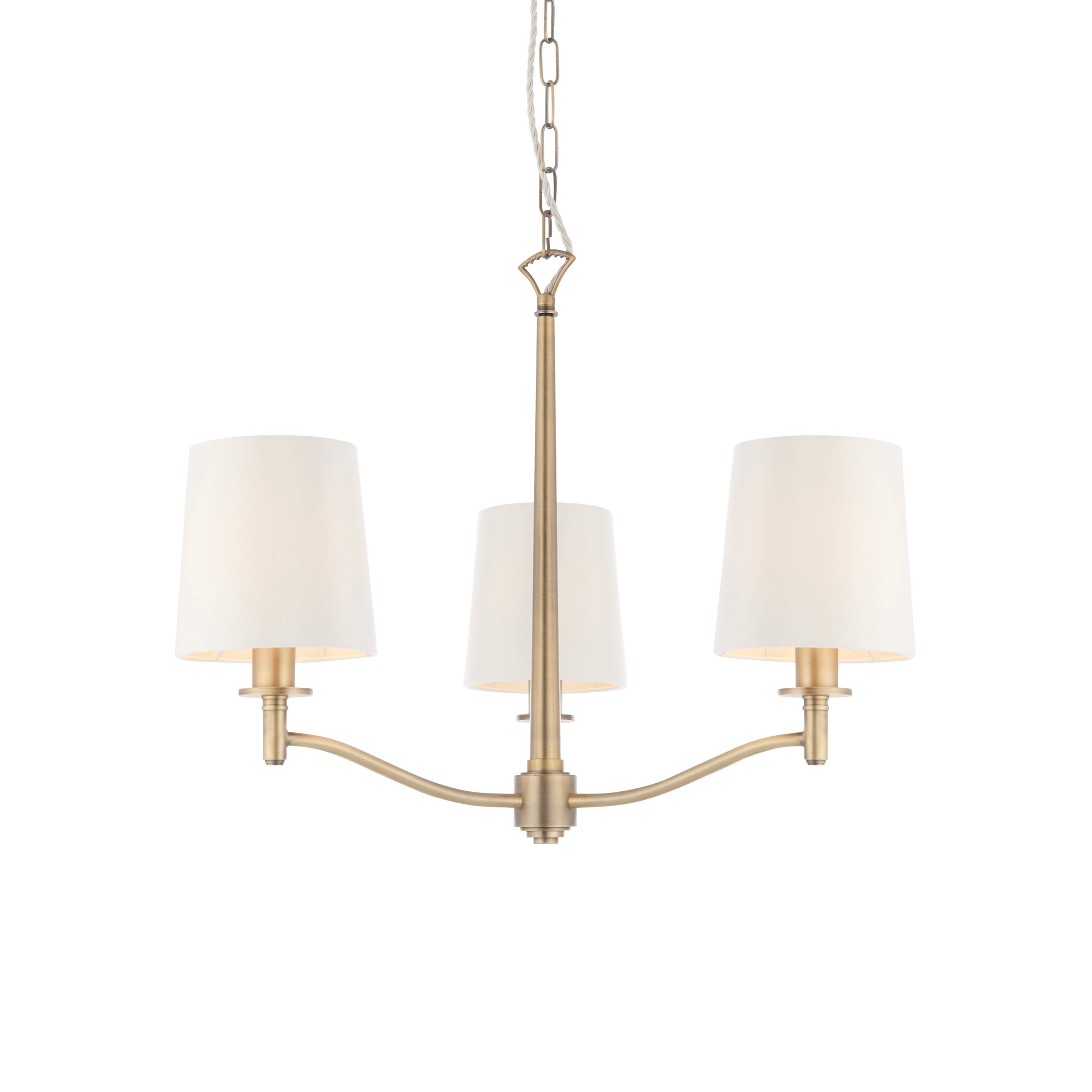 Ortona 3 Pendant Light - Steel / Fabric | Migo Interiors