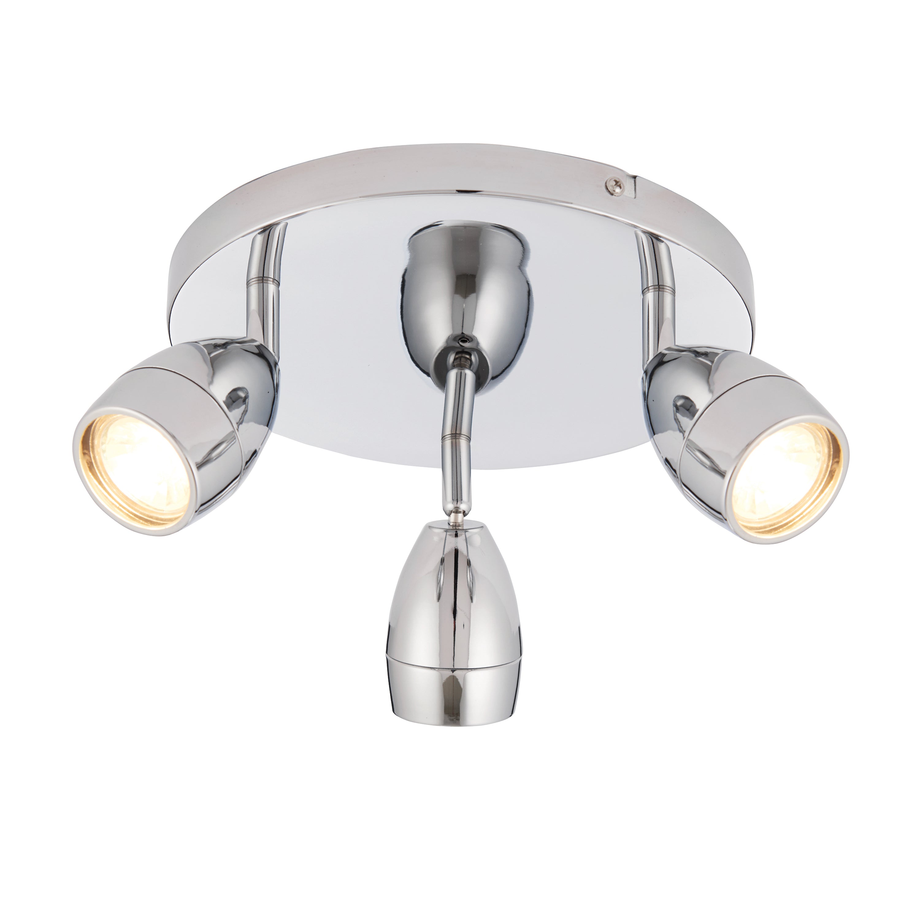 Porto 3 Spot Lamp - Glass / Steel | Migo Interiors
