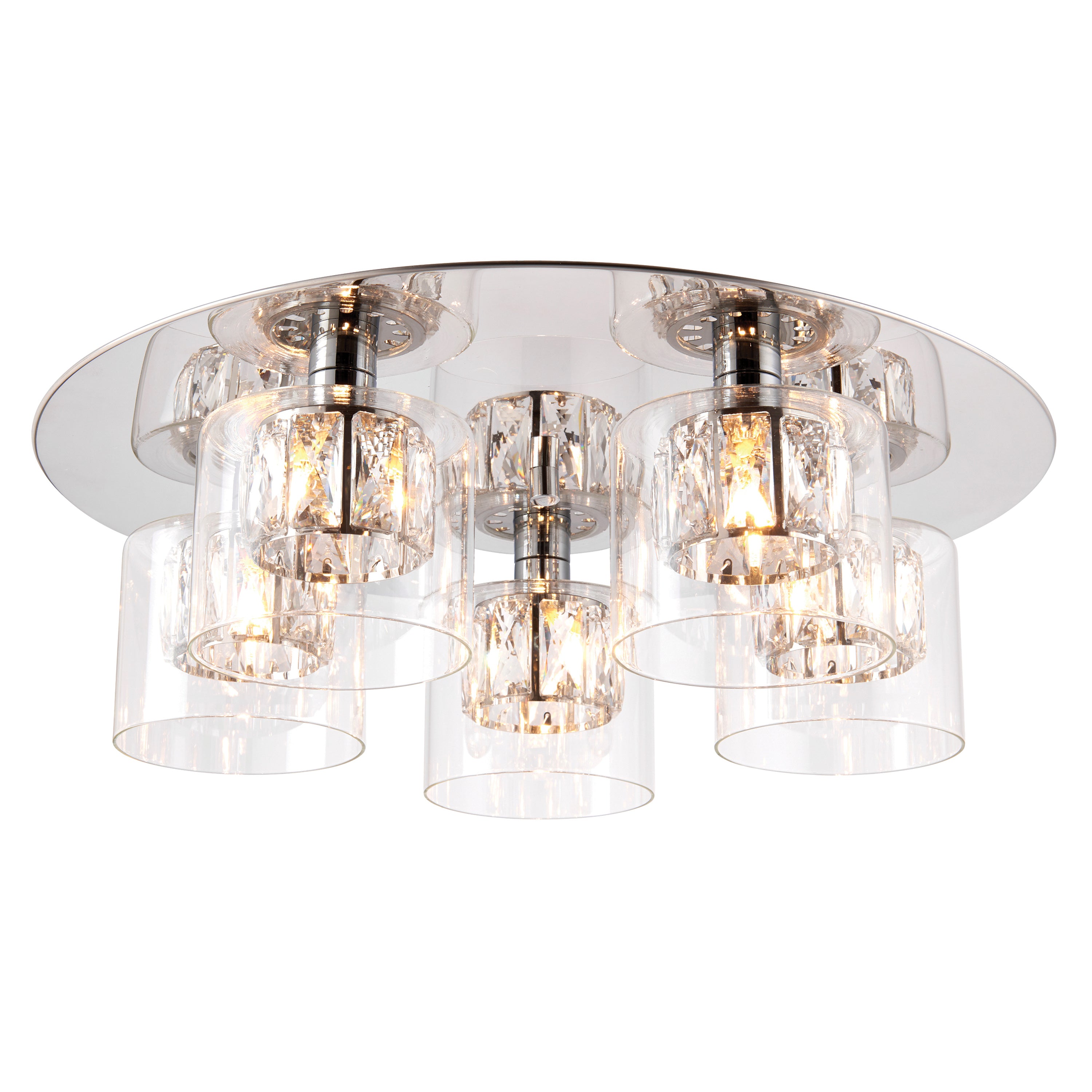 Verina 5 Ceiling Light - Aluminium Alloy / Glass / Steel | Migo Interiors