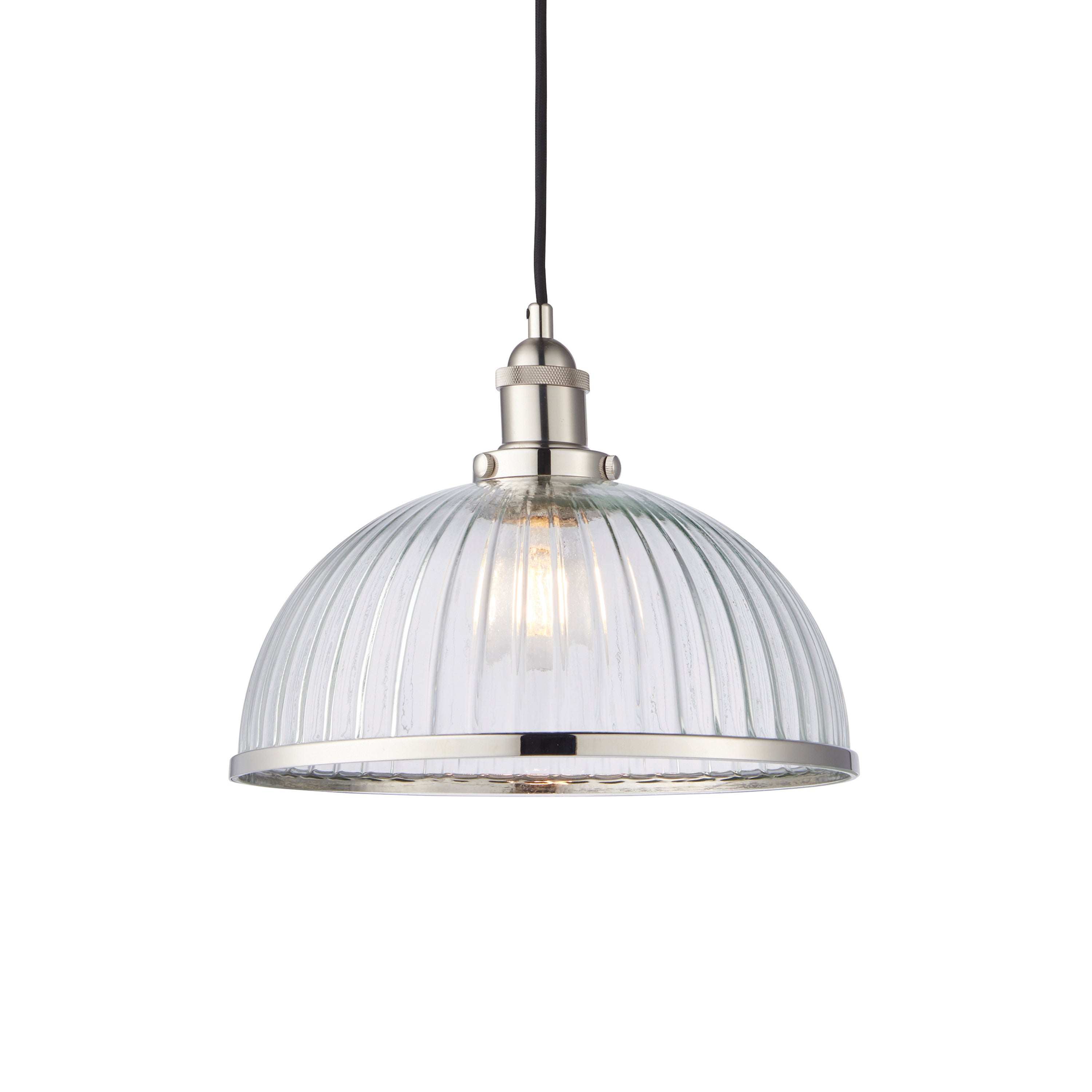 Hansen Pendant Light - Glass / Steel | Migo Interiors