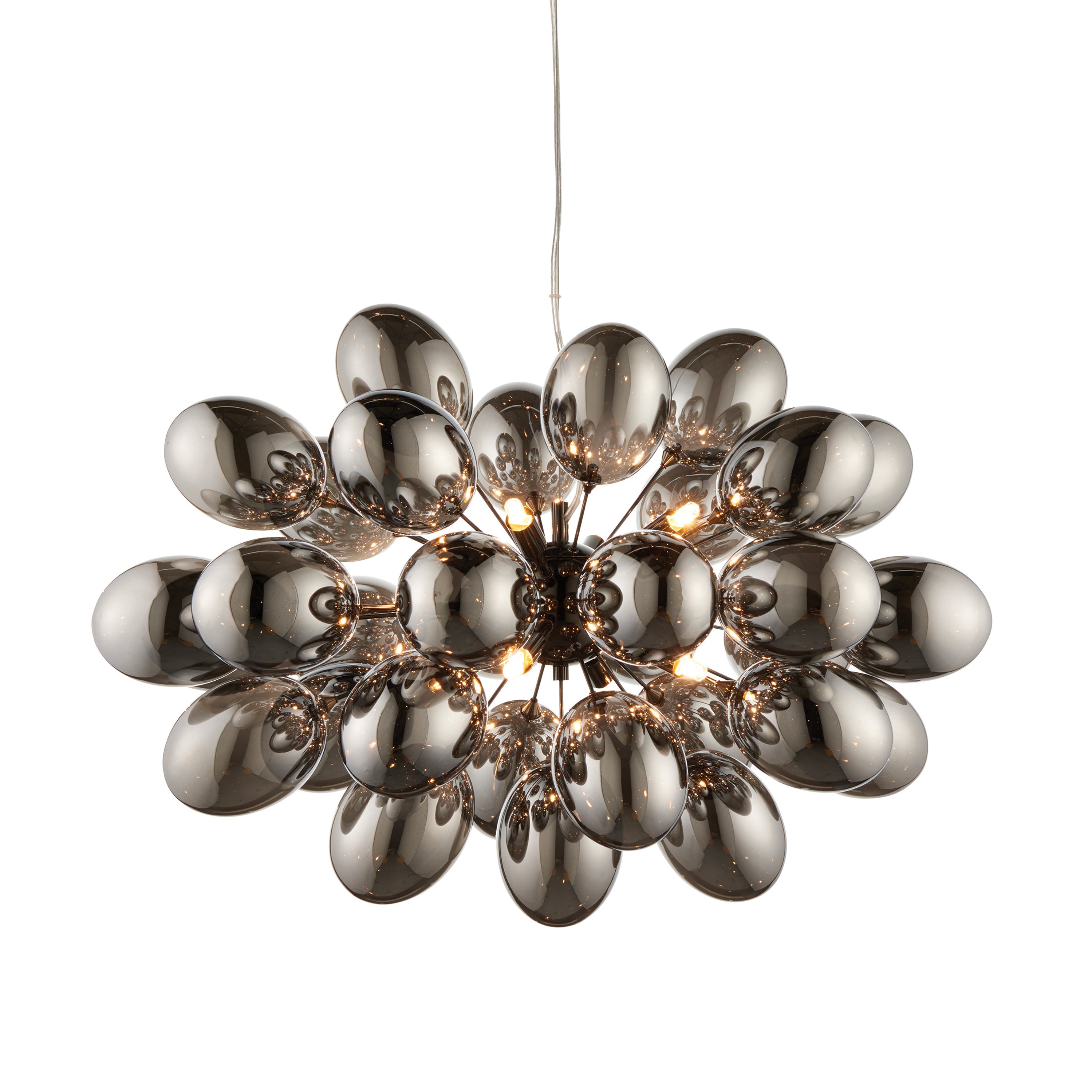 Infinity 8 Pendant Light Black Chrome - Glass / Steel | Migo Interiors