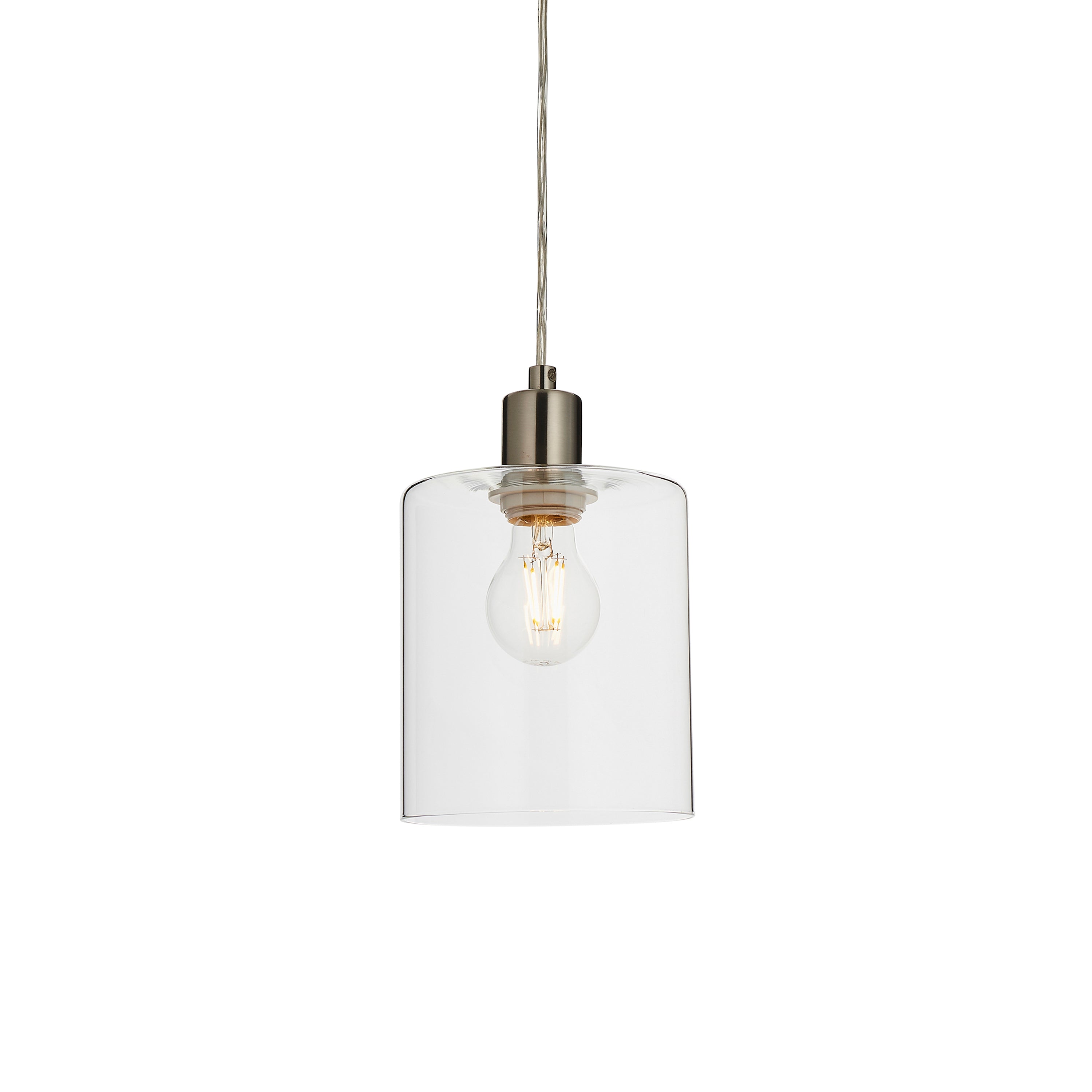 Toledo 1 Pendant Light - Steel / Glass | Migo Interiors
