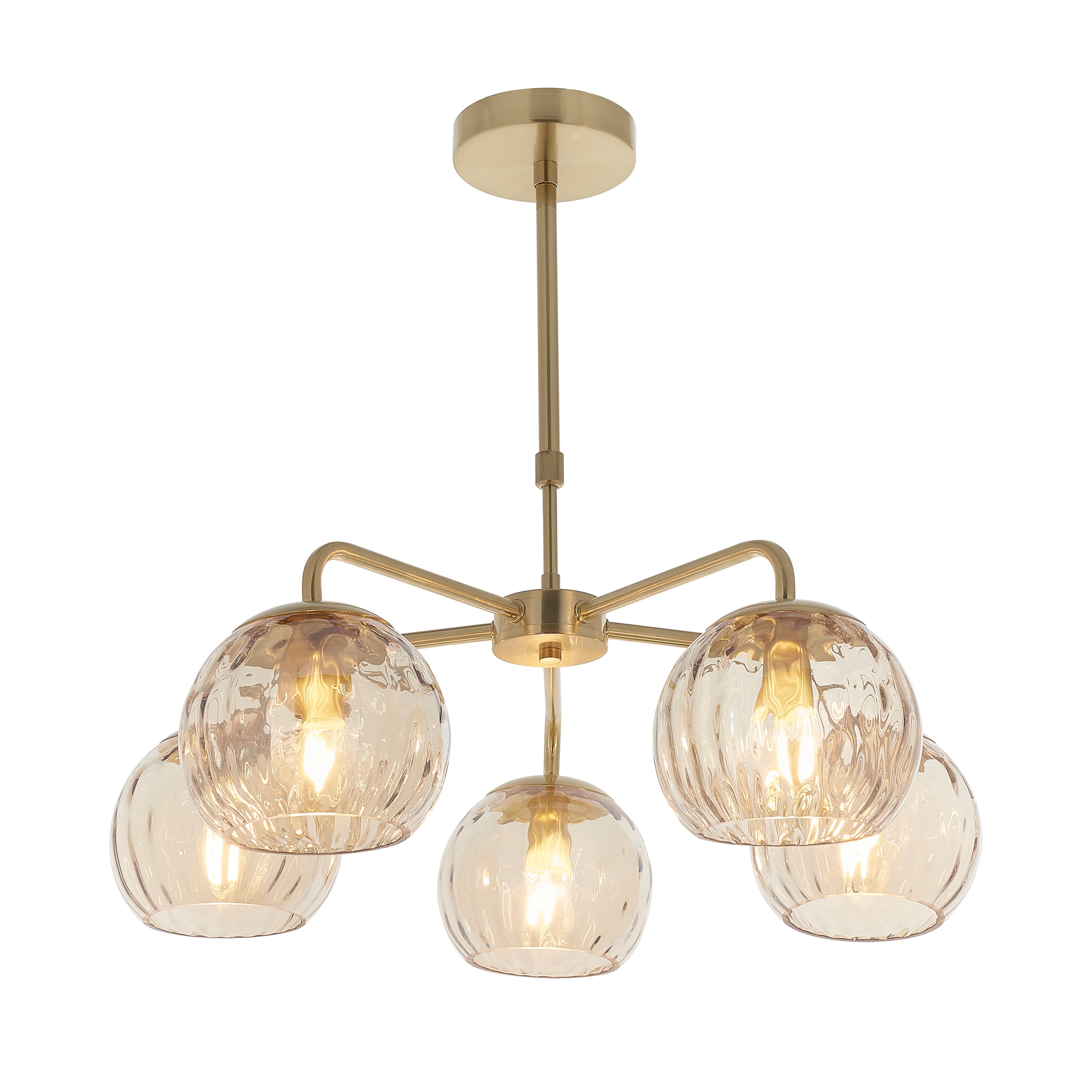 Dimple 5 Pendant Light - Steel / Glass | Migo Interiors