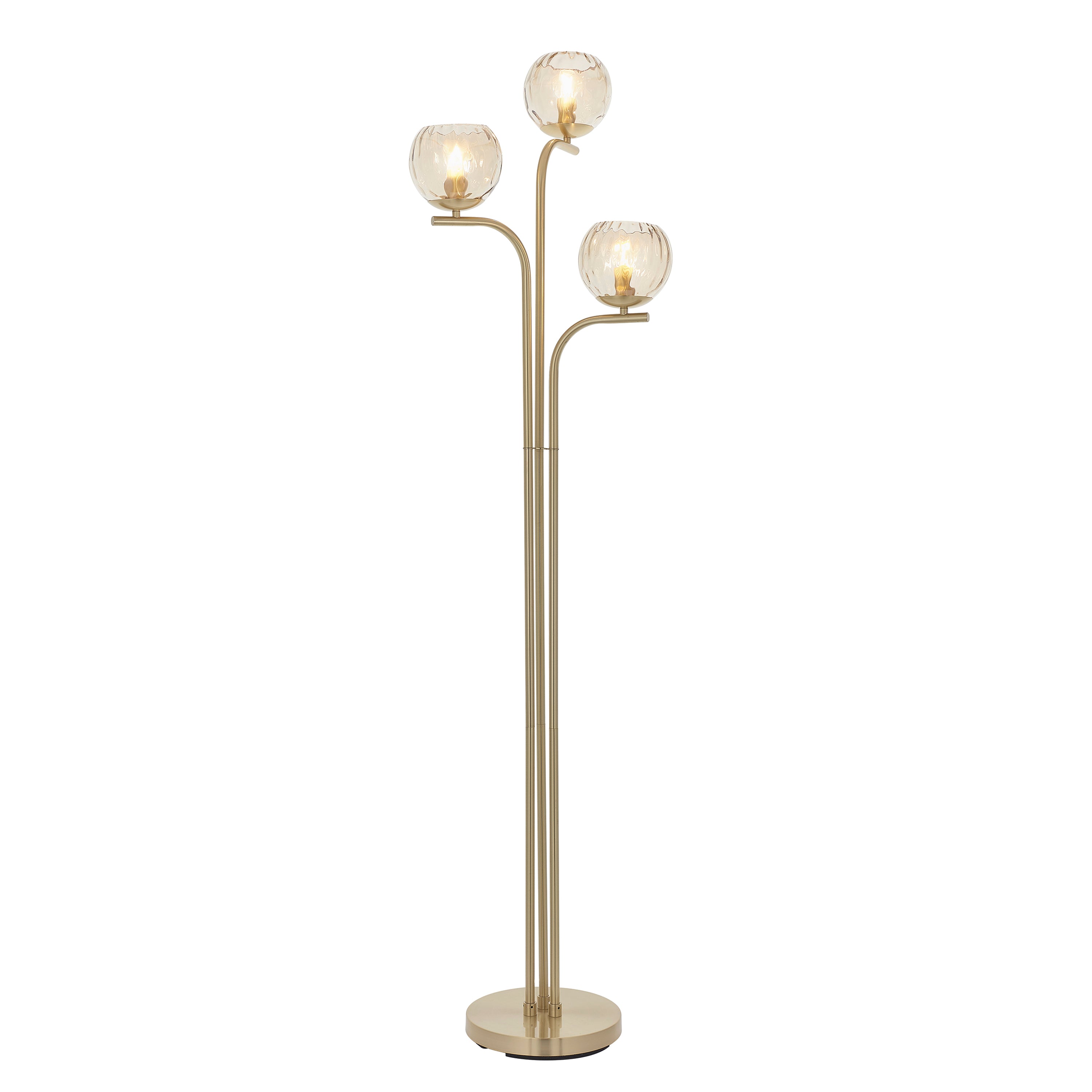 Dimple 3 Floor Light - Steel / Glass | Migo Interiors